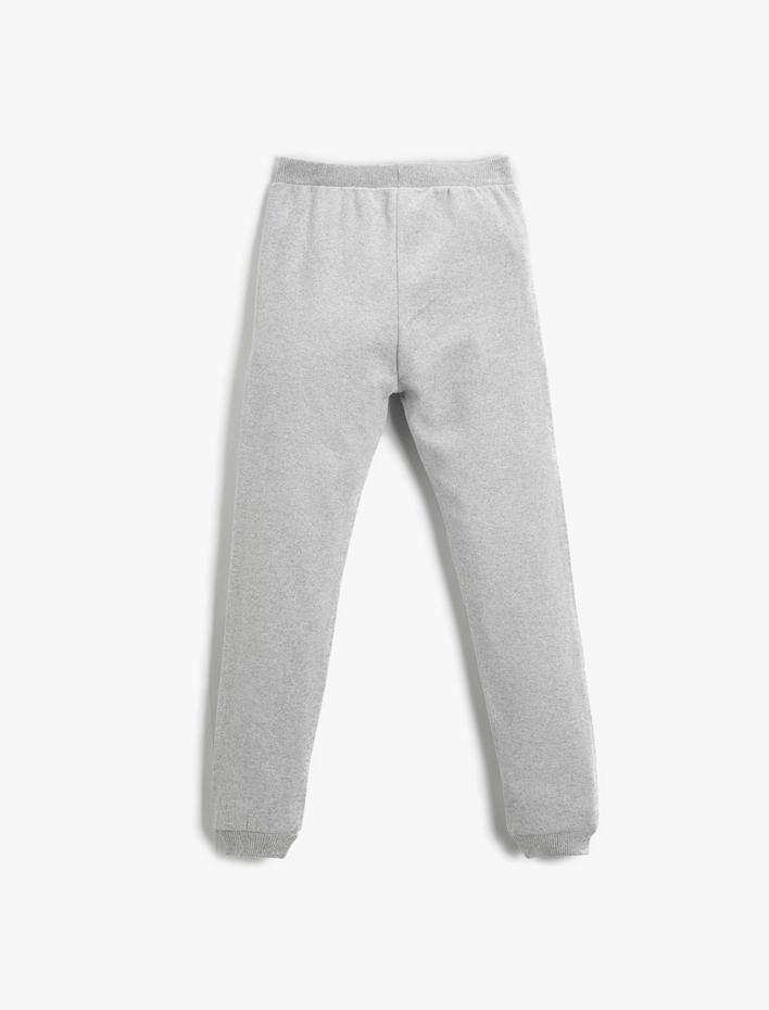 Kız Çocuk Baskı Detaylı Jogger Eşofman Altı