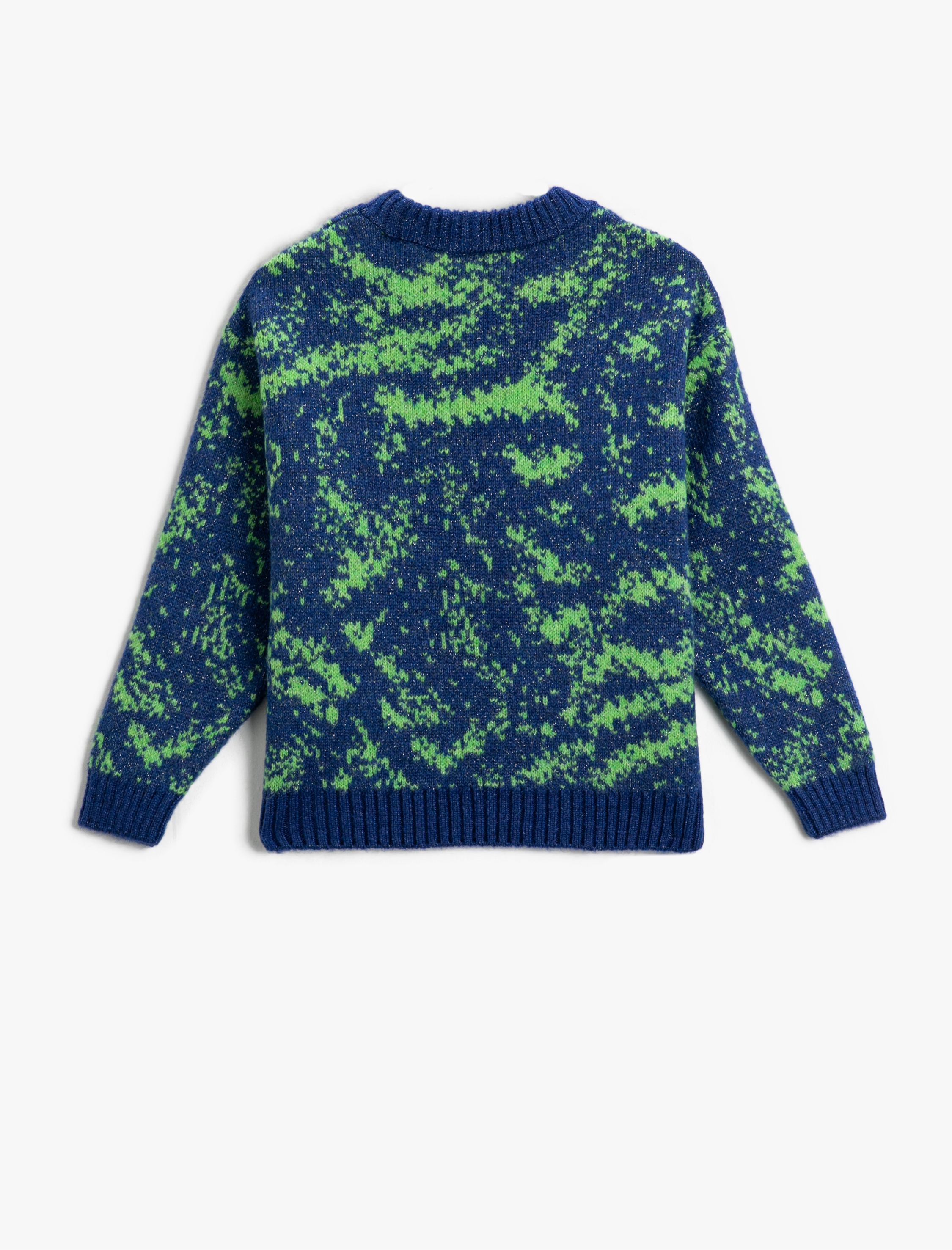 Kız Çocuk Triko Kazak Yuvarlak Yaka