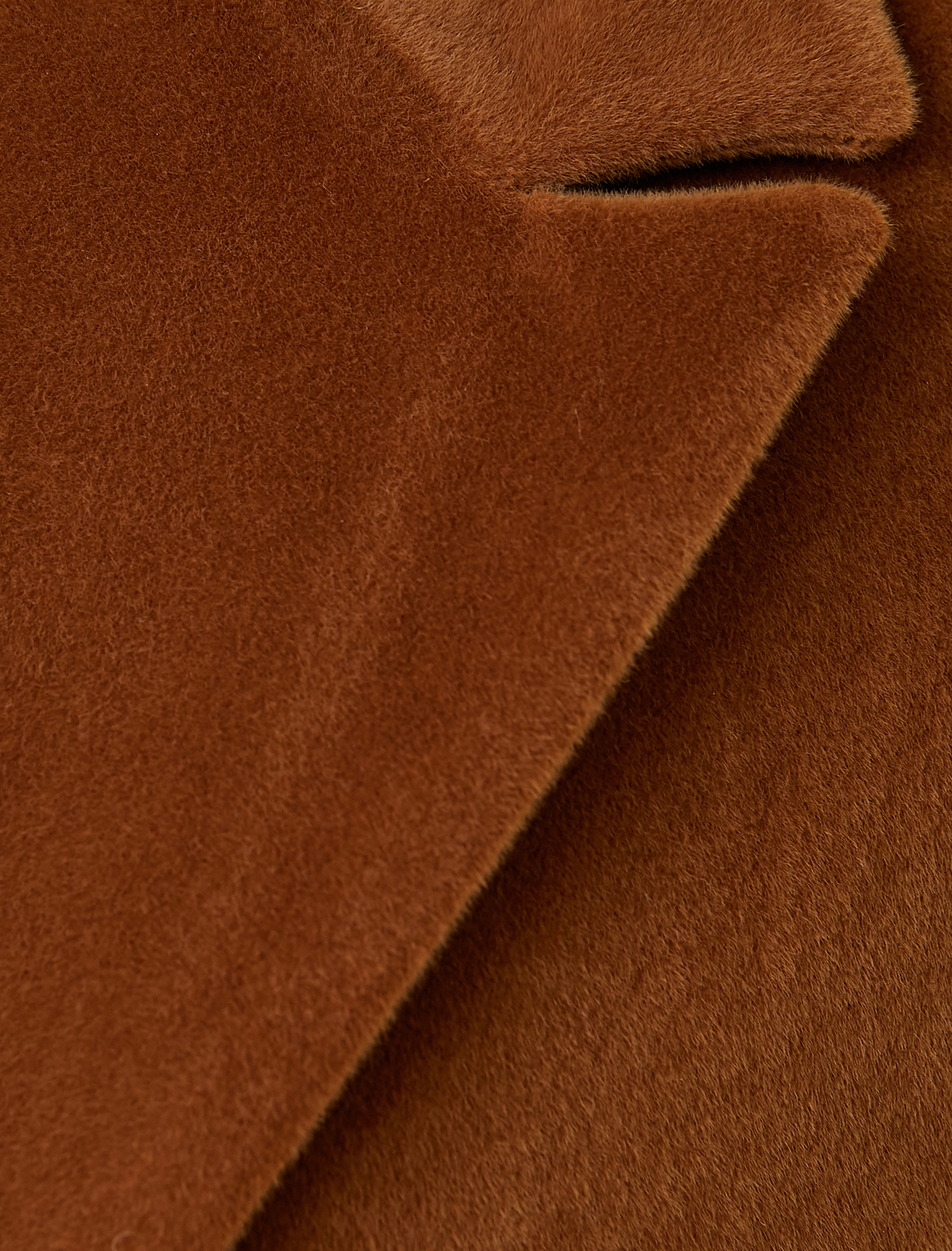   Kruvaze Uzun Kadife Kaban