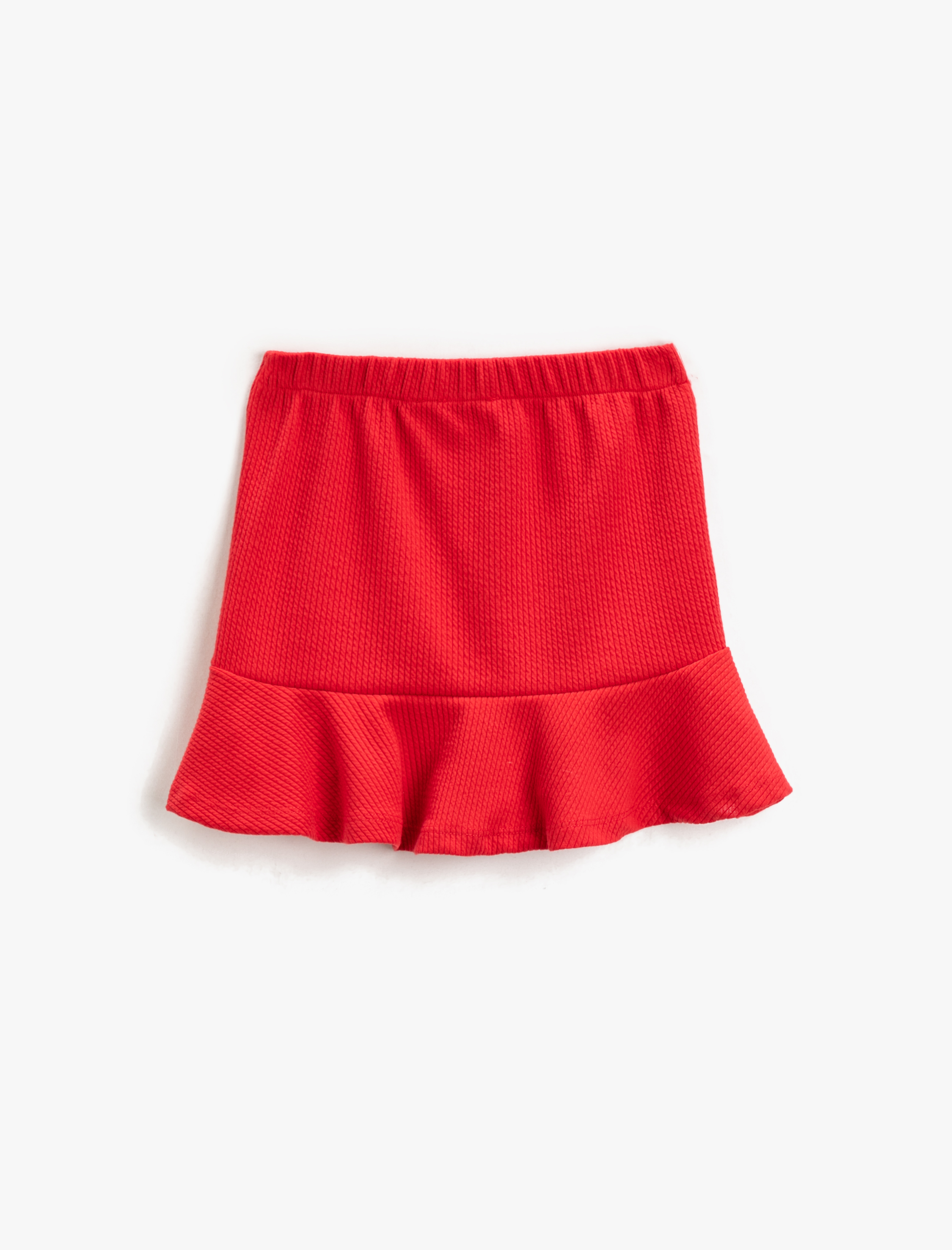 Kız Çocuk Mini Etek Fırfırlı Beli Lastikli
