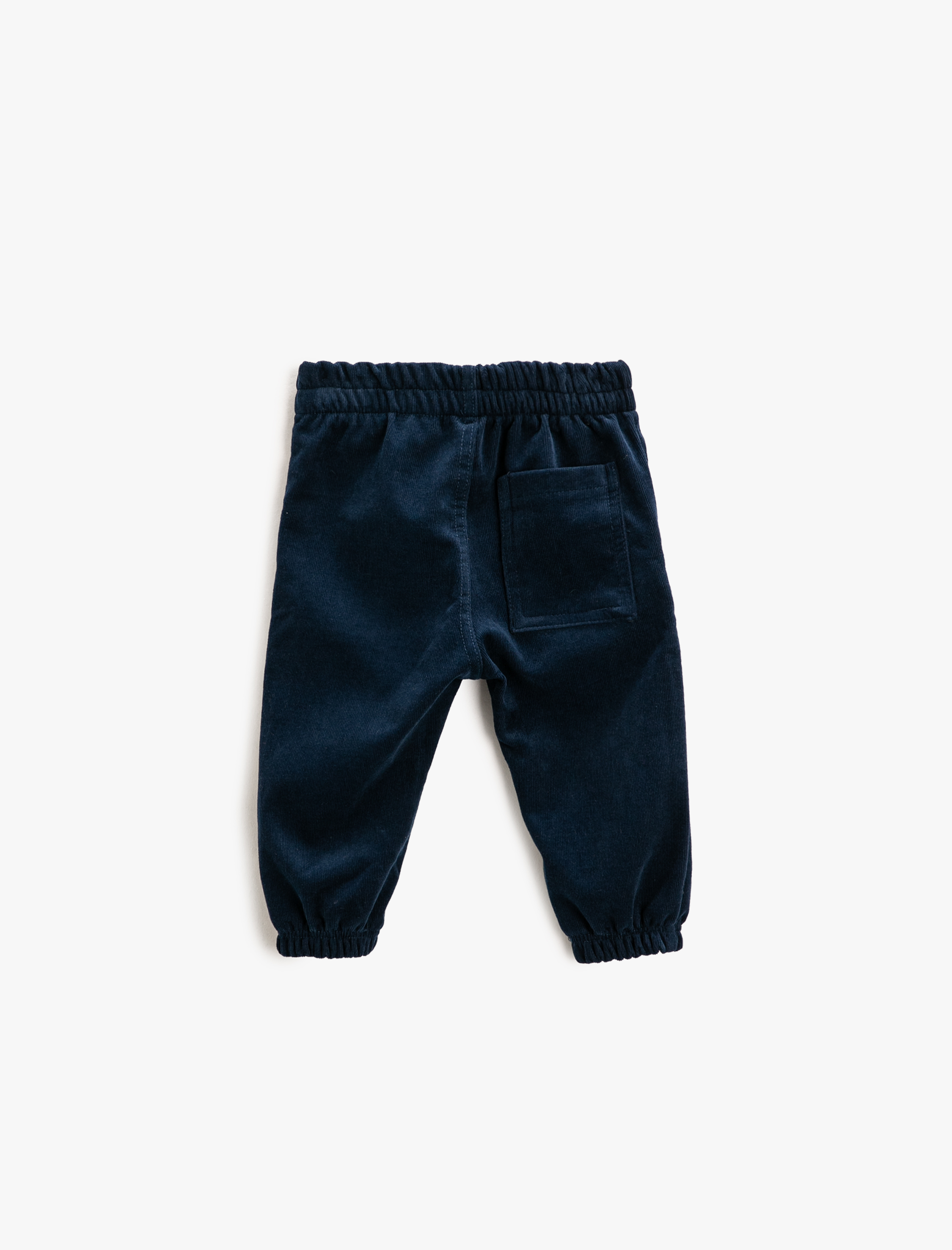Erkek Bebek Fitilli Kadife Jogger Pantolon Cepli Beli Lastikli Pamuklu