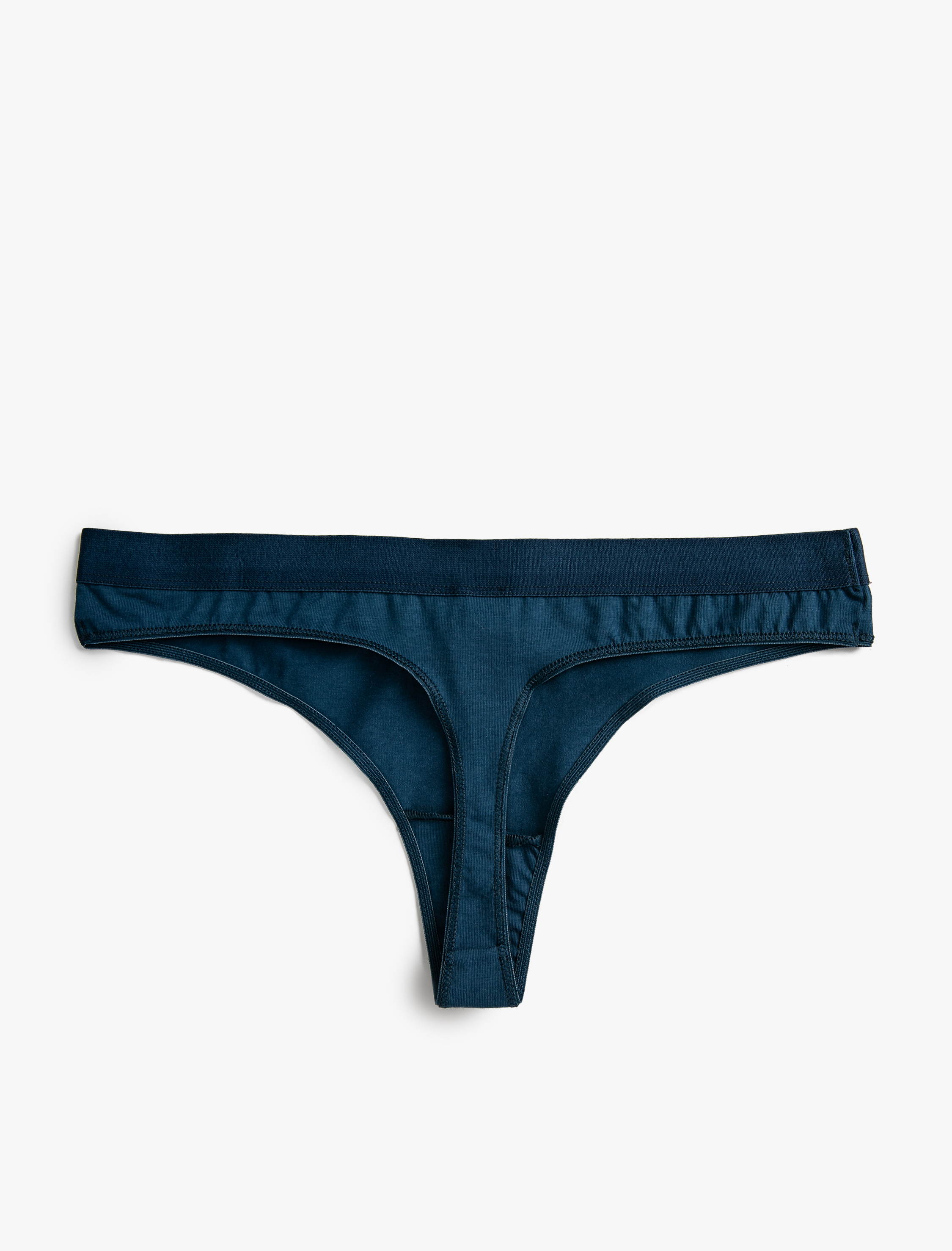   Pamuklu String Külot Slogan Baskılı