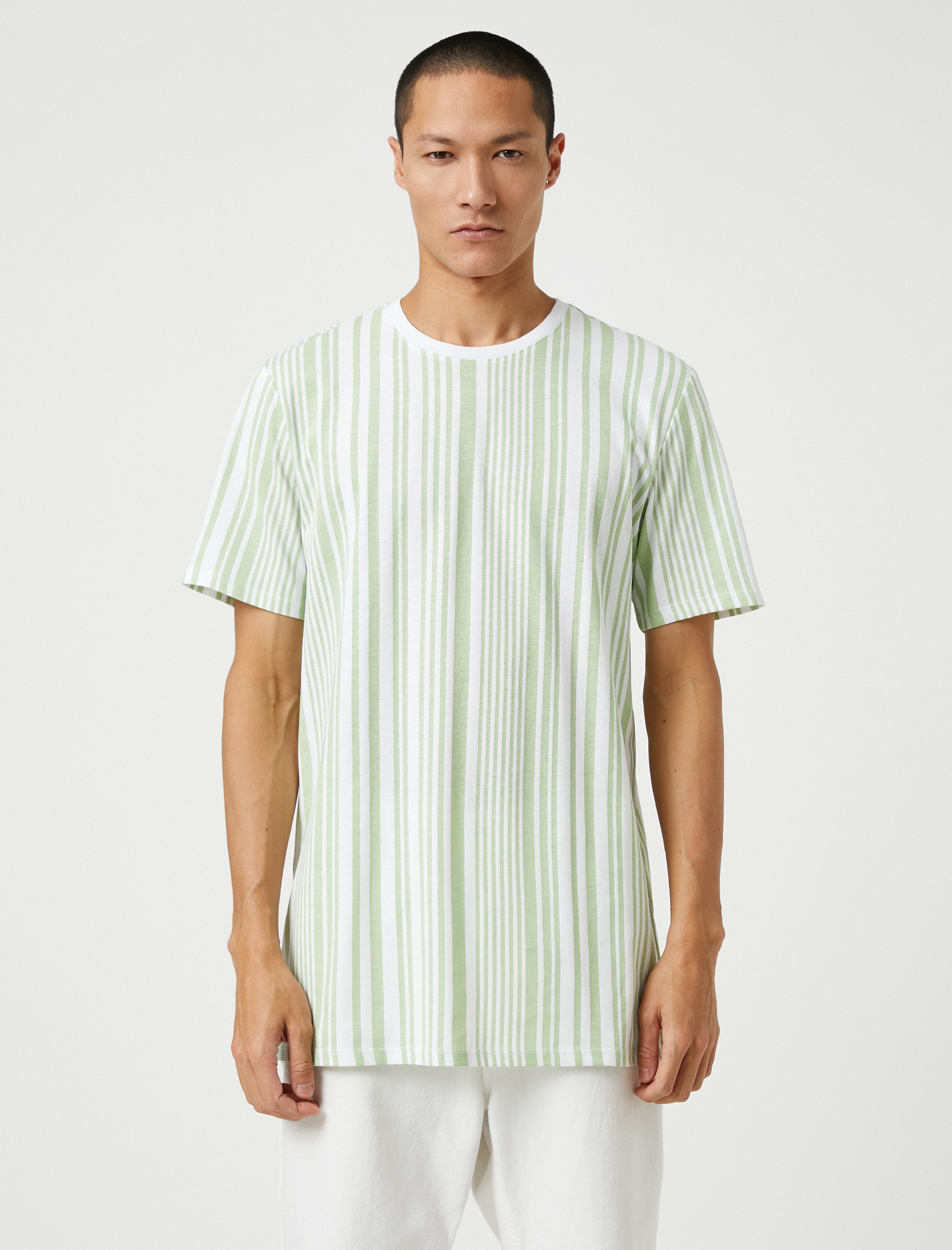   Basic Tişört Bisiklet Yaka Kısa Kollu