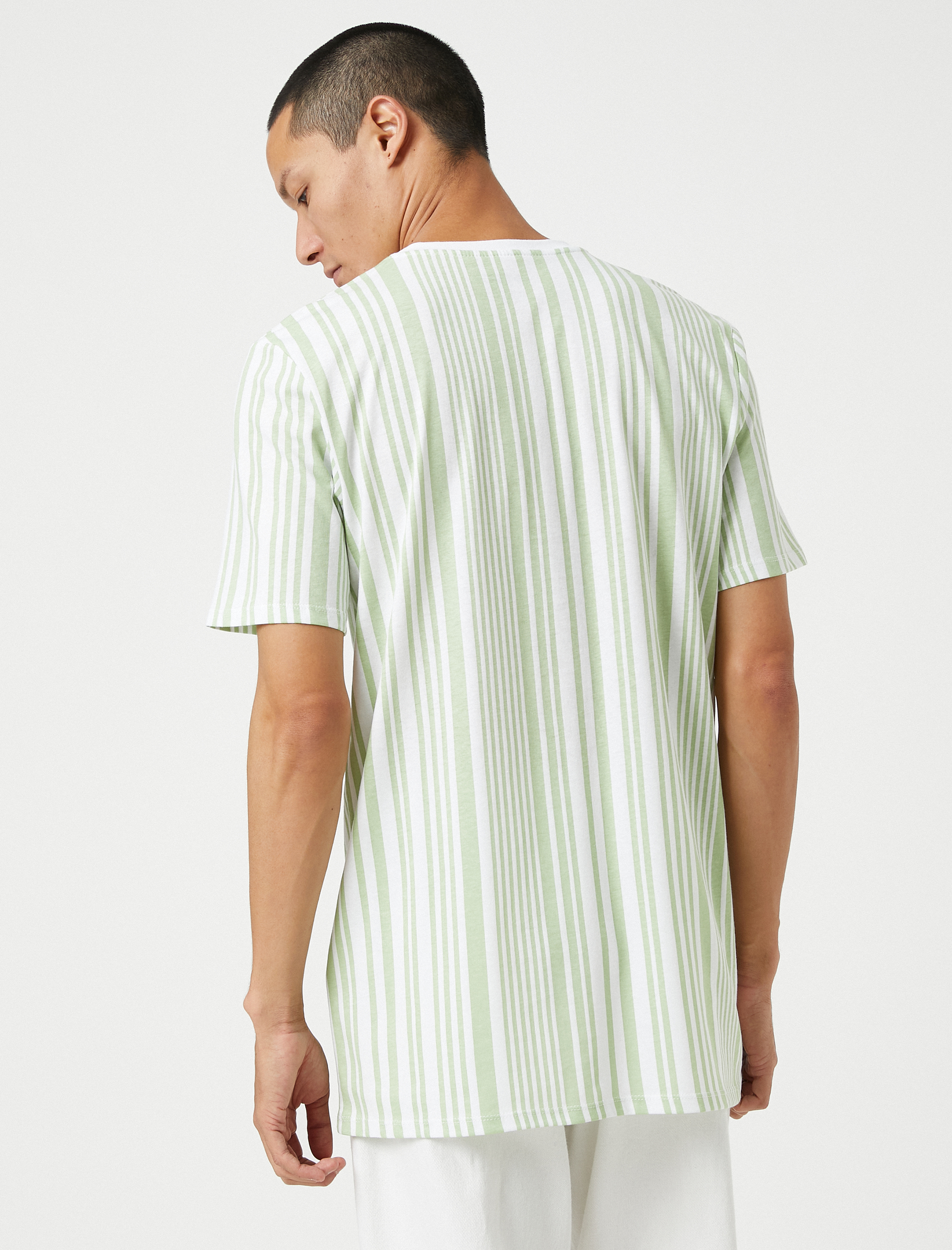   Basic Tişört Bisiklet Yaka Kısa Kollu