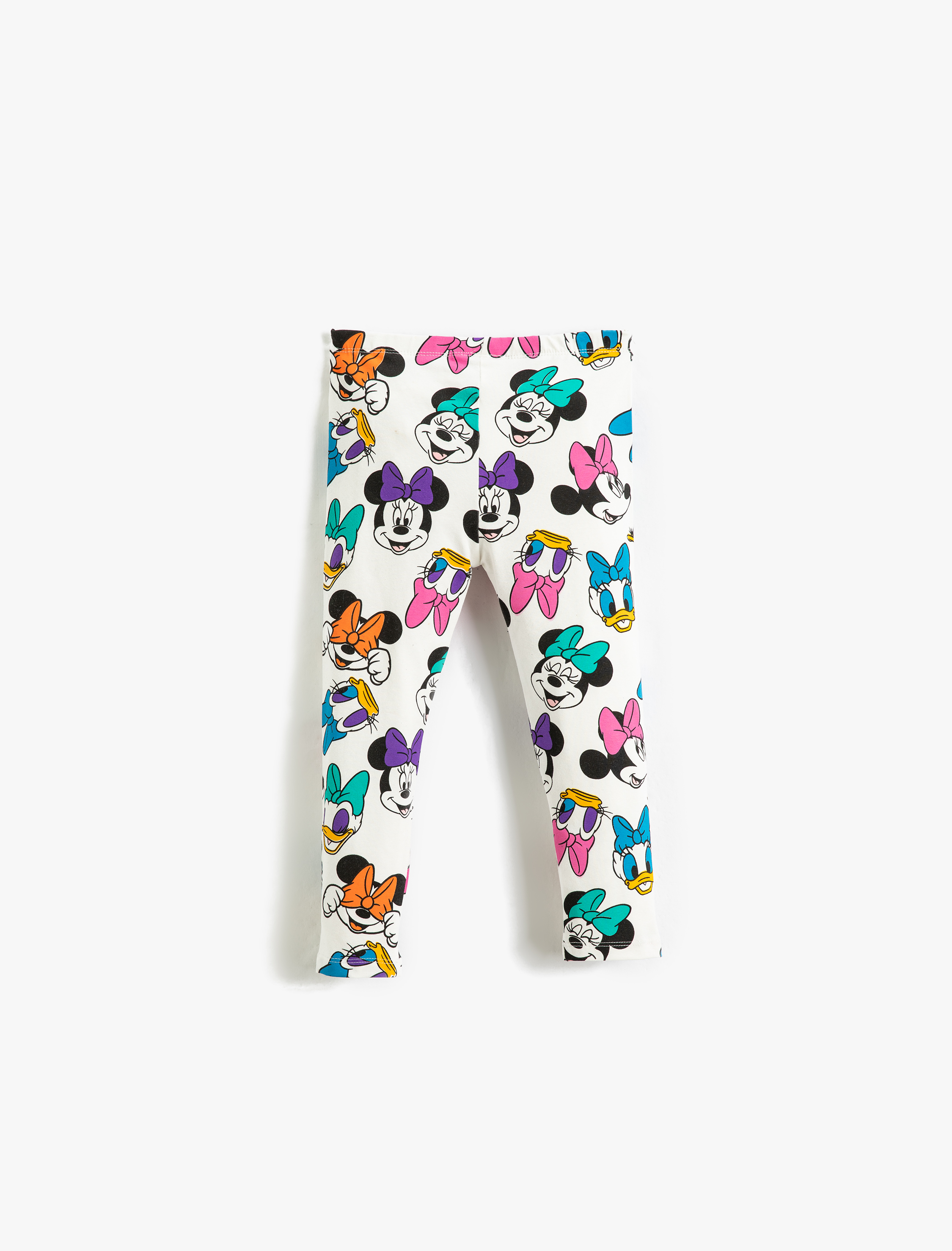  Kız Bebek Minni Mouse ve Daisy Duck Baskılı Tayt Lisanslı Beli Lastikli