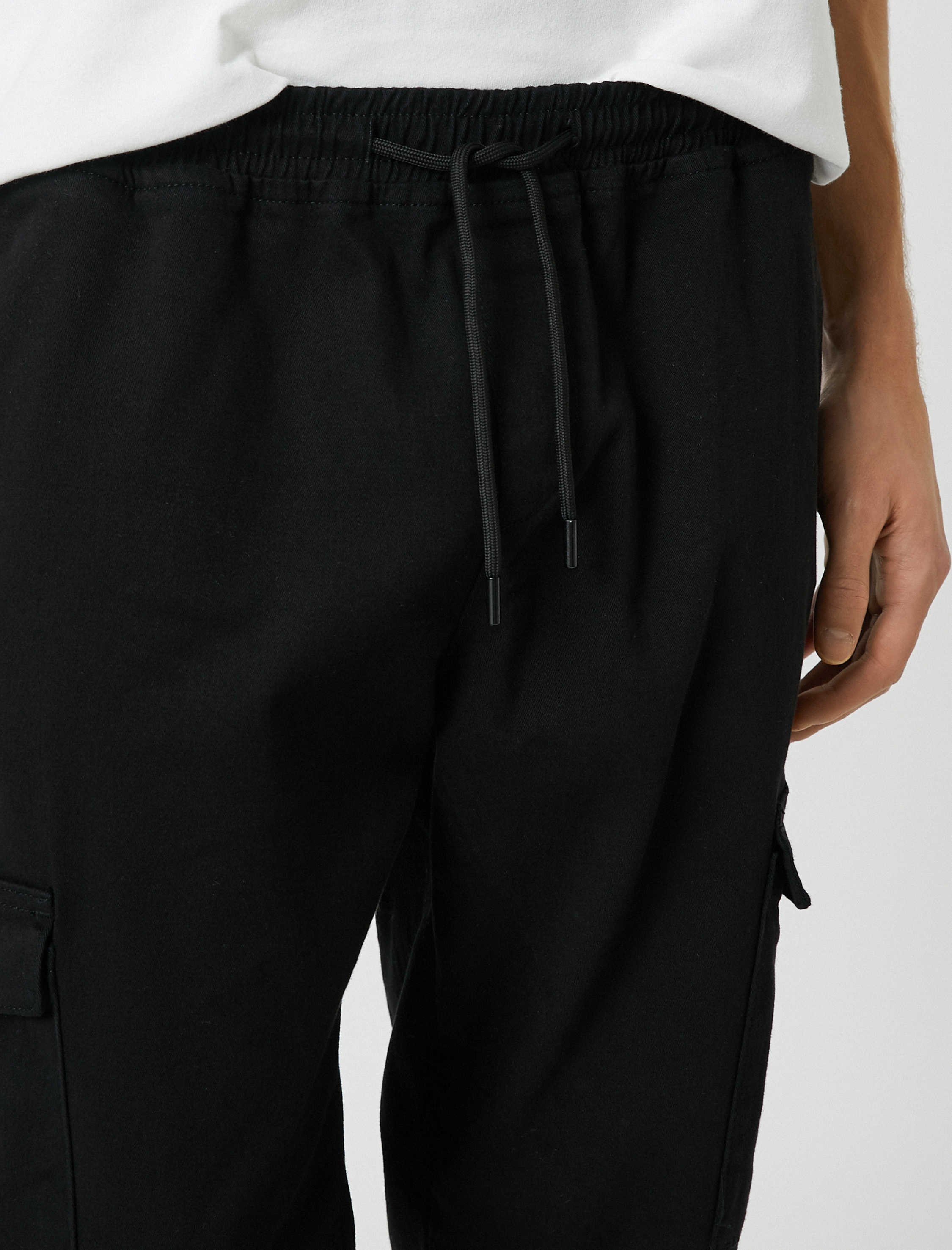 Jogger Kargo Pantolon Beli Bağcıklı Cep Detaylı
