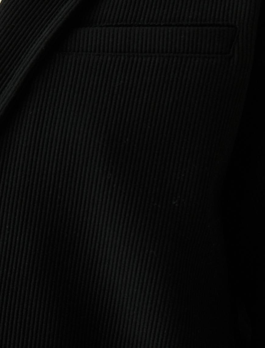   Basic Blazer Ceket Düğme Detaylı Cepli