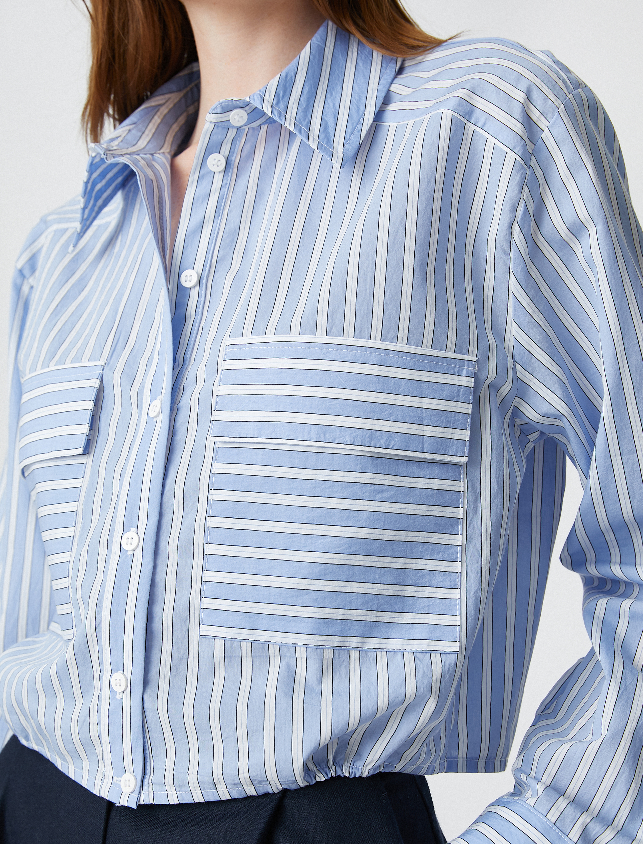   Cepli Gömlek Lastik Detaylı