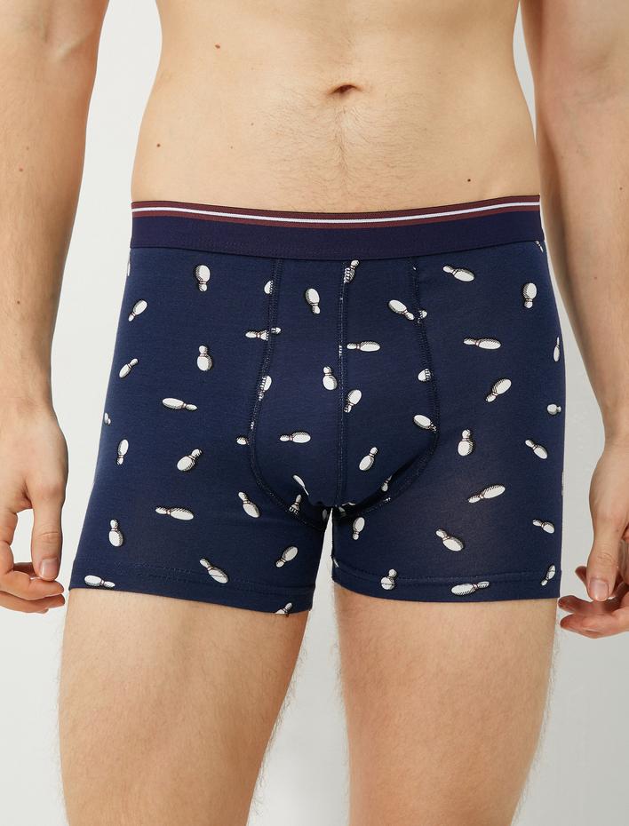  3'lü Boxer Seti Beyzbol Oyun Temalı Pamuklu