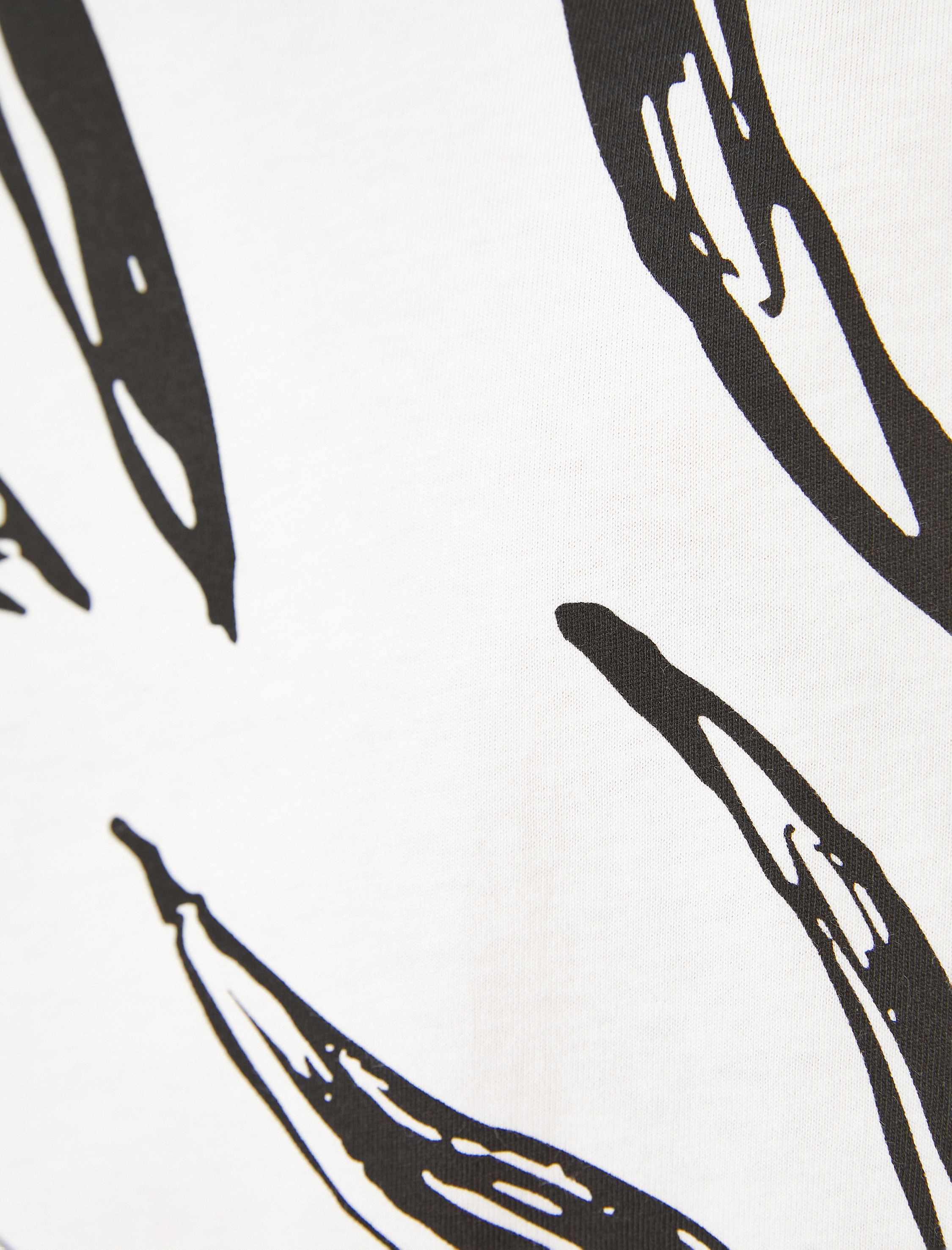   Pamuklu Tişört Baskılı Bisiklet Yaka Kısa Kollu