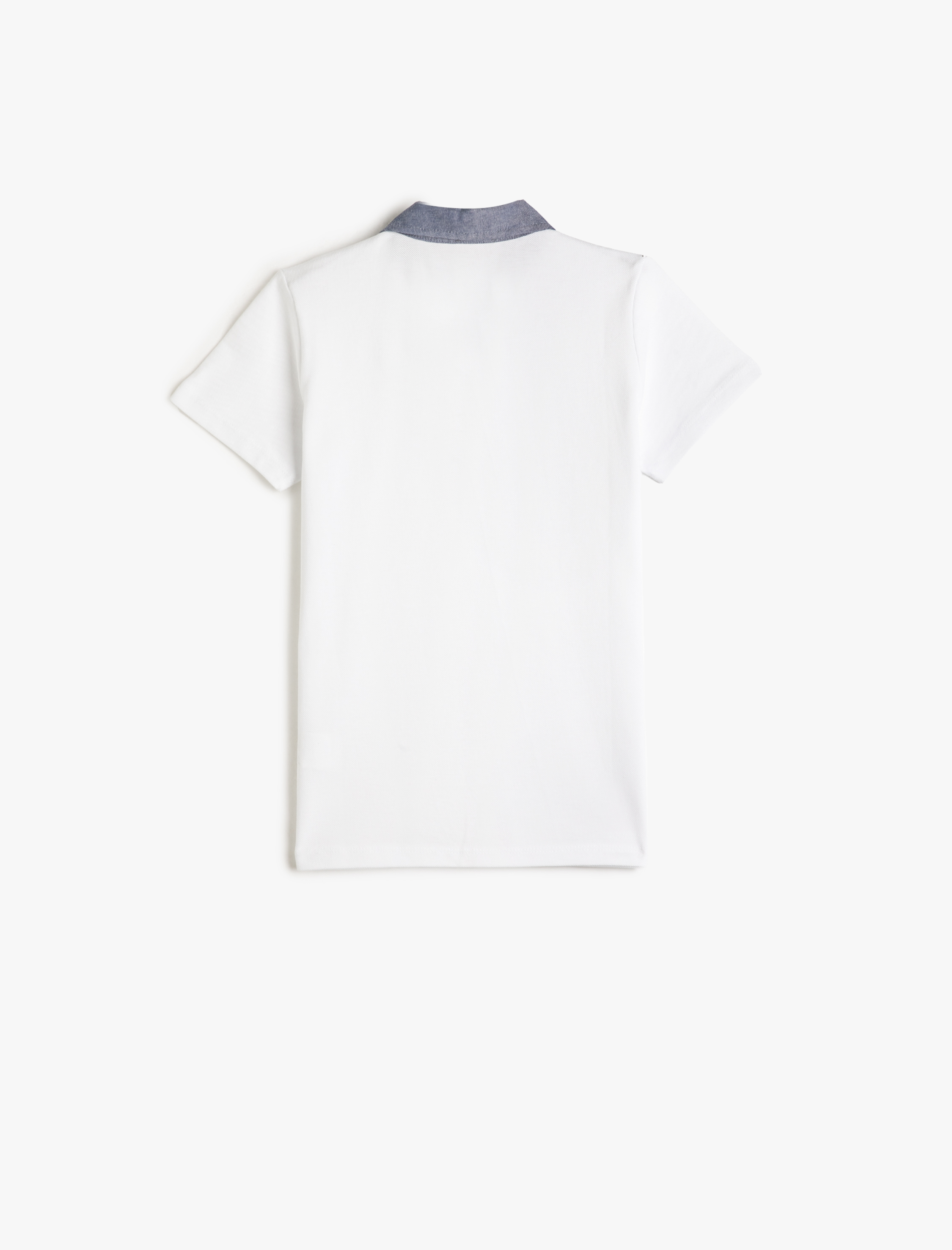  Erkek Çocuk Polo Yaka Tişört Kısa Kollu Tek Cep Detaylı Pamuklu