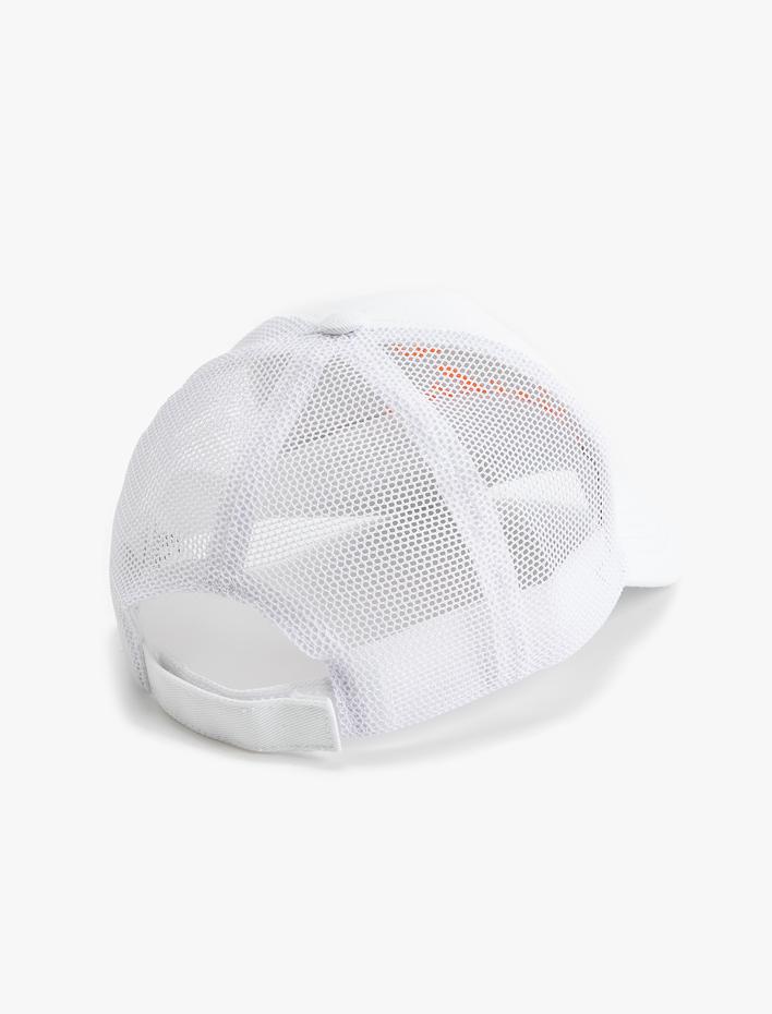 Kadın Cap Şapka Slogan İşlemeli Pamuklu