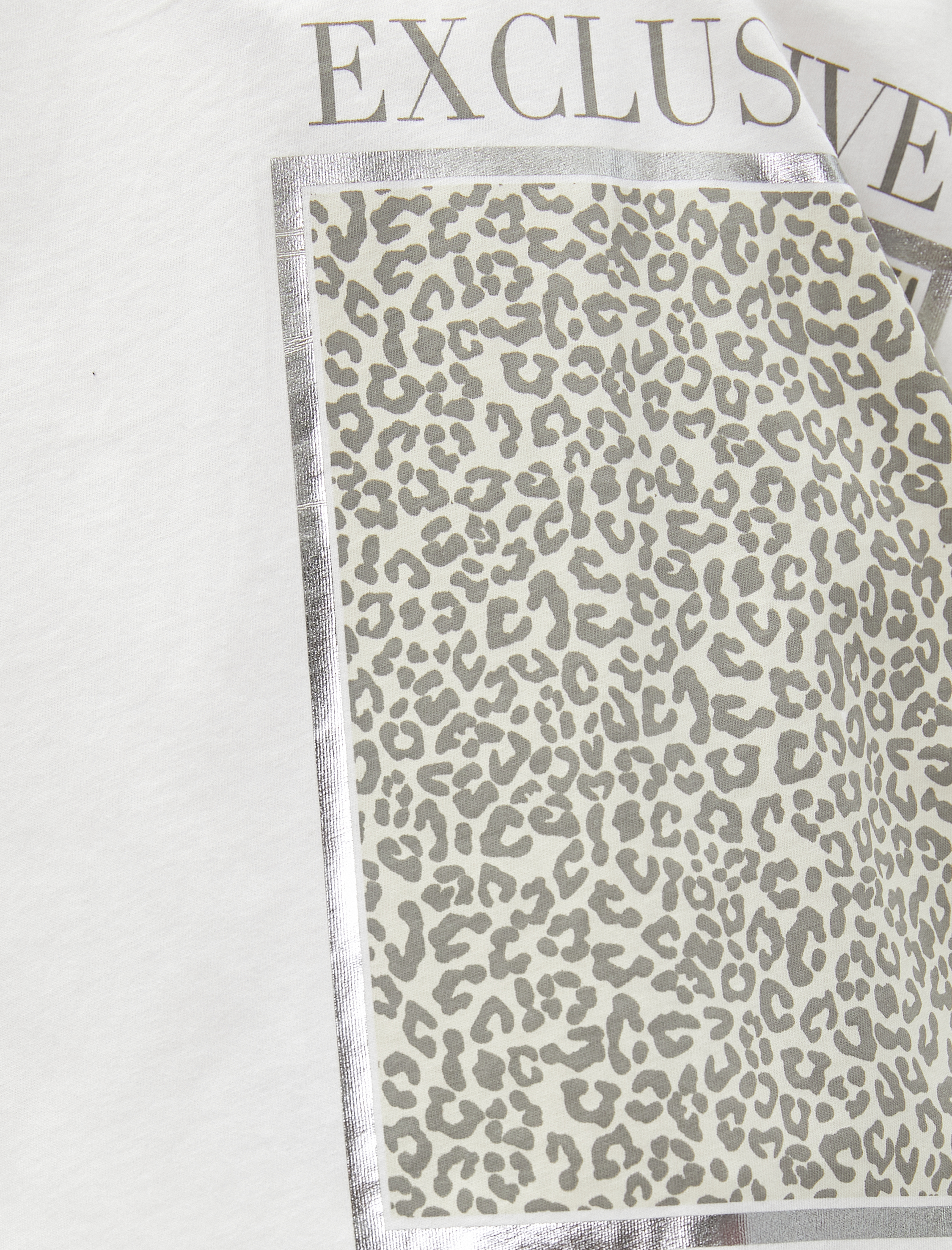   Parlak Baskılı Tişört Kısa Kollu Bisiklet Yaka Pamuklu