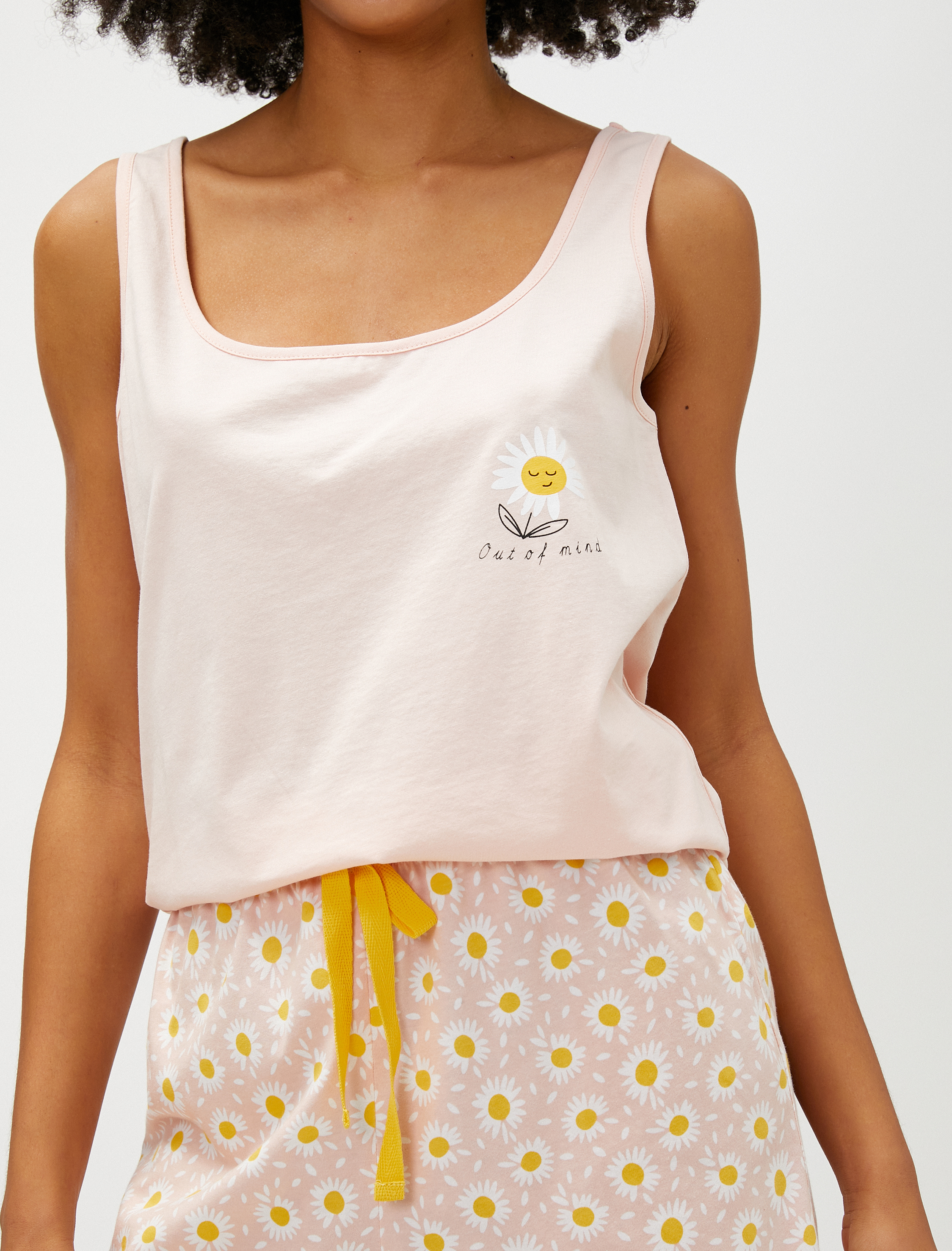   Pijama Takımı Pamuklu Şortlu Baskılı