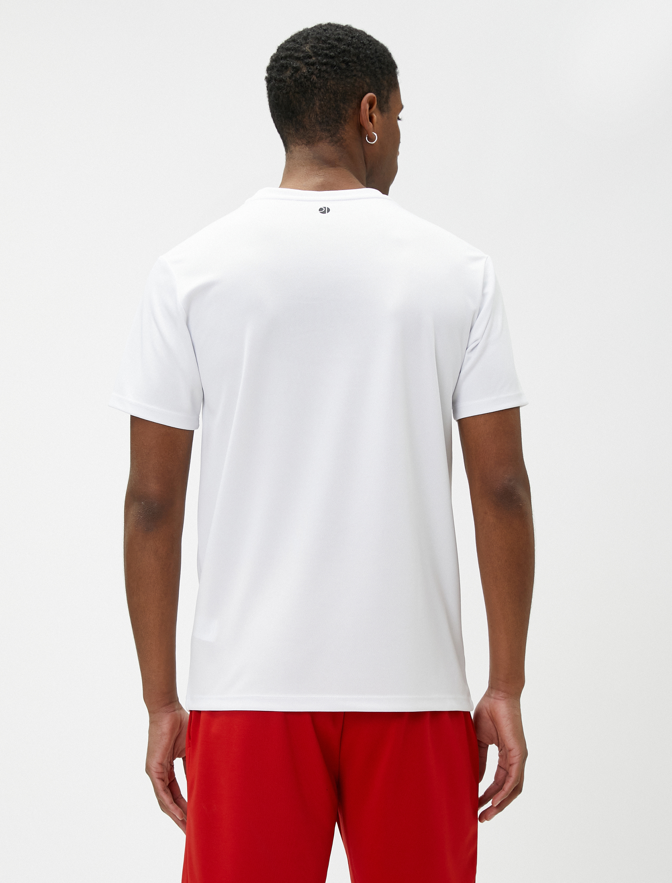 Spor Oversize Tişört Basketbol Baskılı Bisiklet Yaka Kısa Kollu