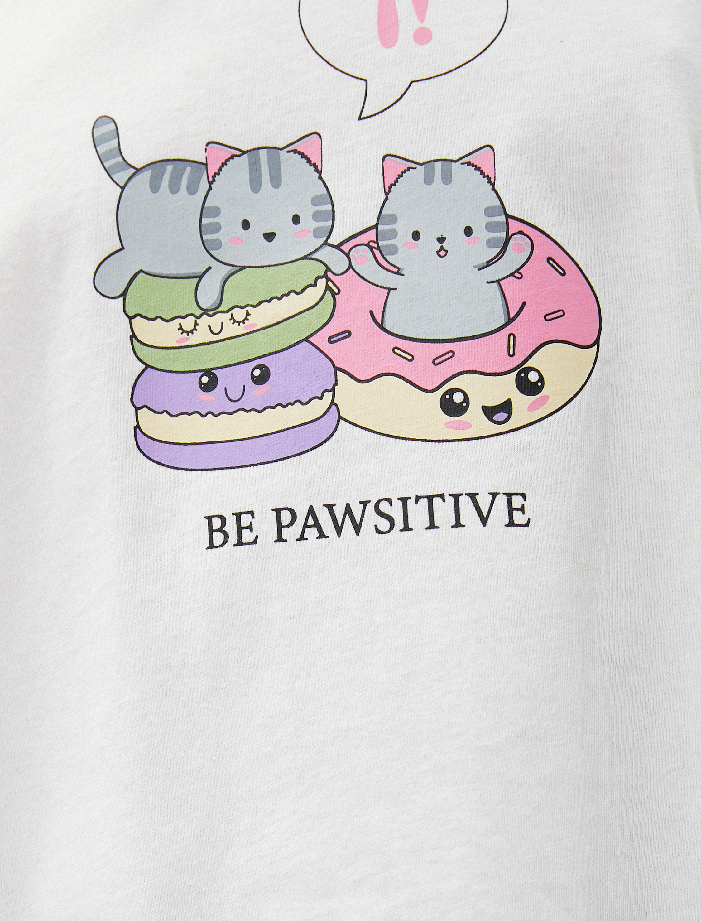   Baskılı Tişört Kısa Kollu Bisiklet Yaka Pamuklu