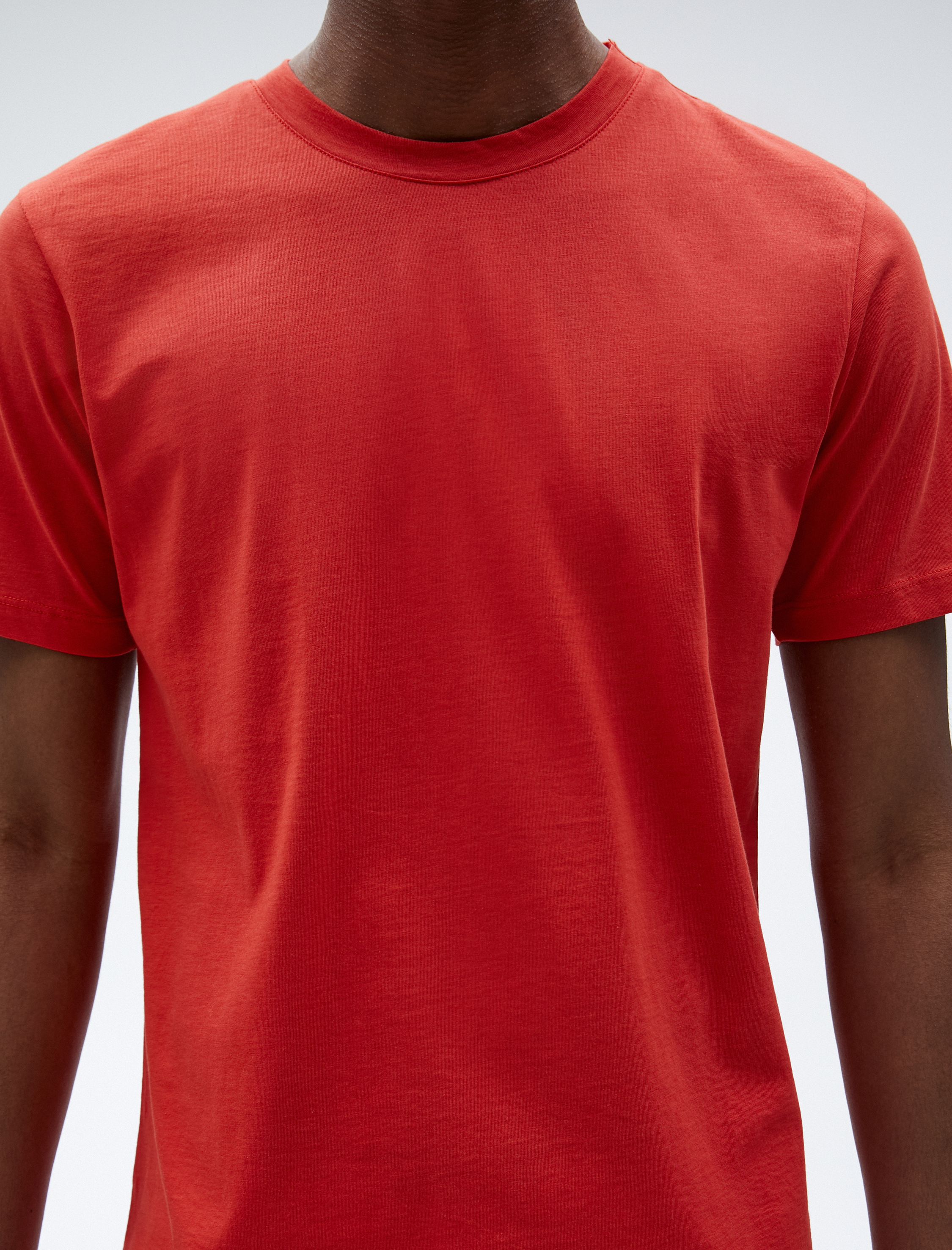   Basic Tişört Bisiklet Yaka Kısa Kollu Dar Kesim