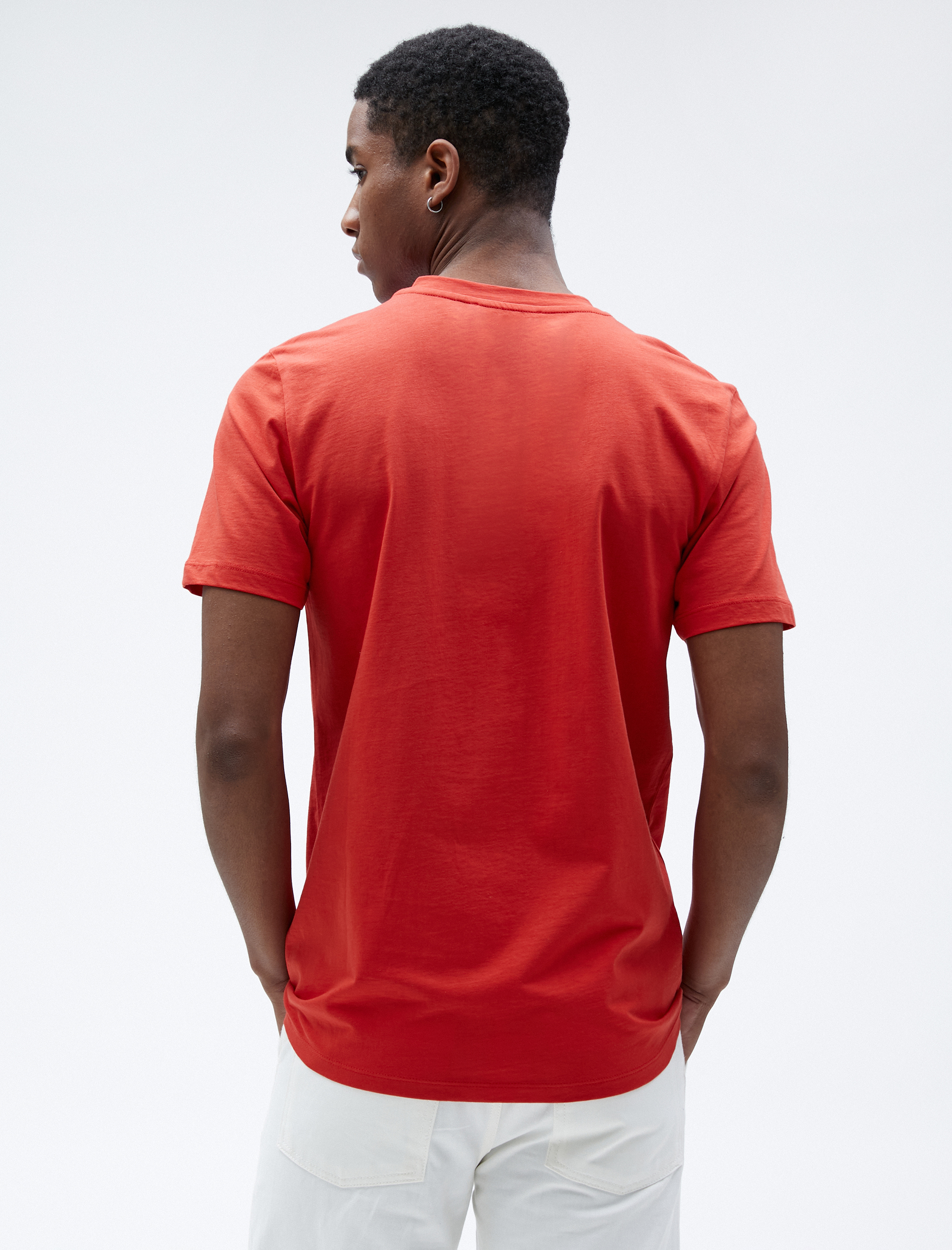   Basic Tişört Bisiklet Yaka Kısa Kollu Dar Kesim