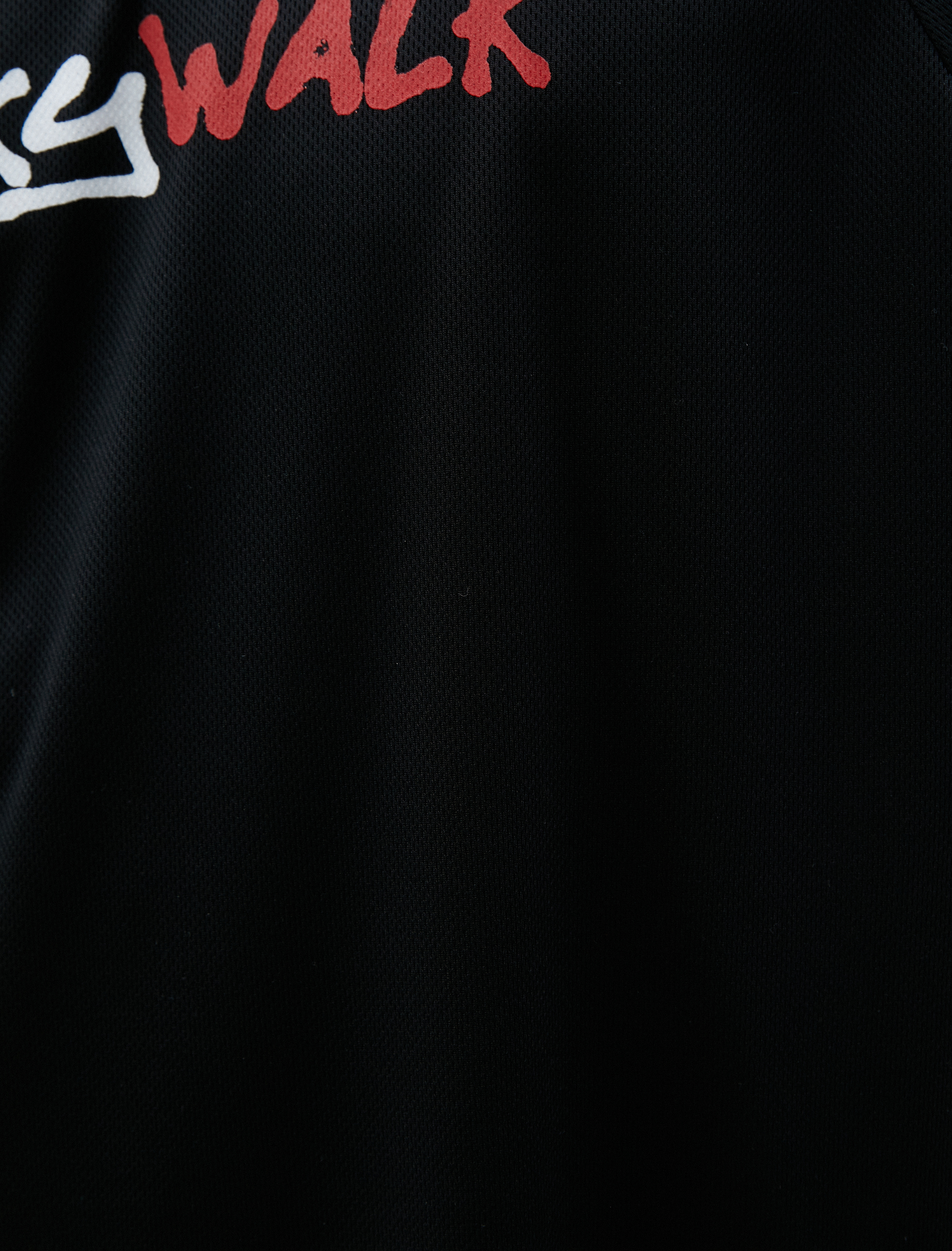   Spor Oversize Tişört Slogan Baskılı Bisiklet Yaka Reglan Kol