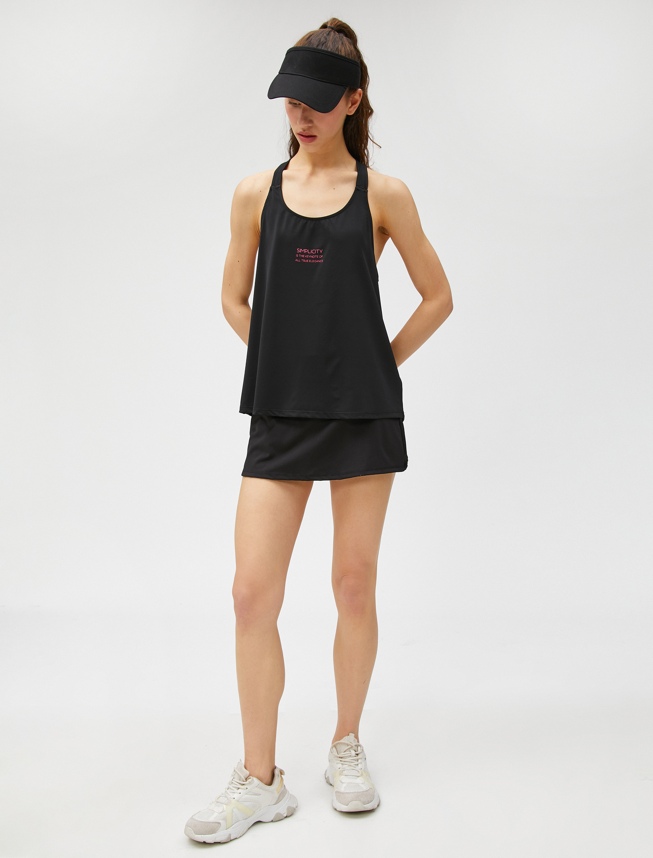   Sporcu Atleti Biye Detaylı Halter Yaka Baskılı