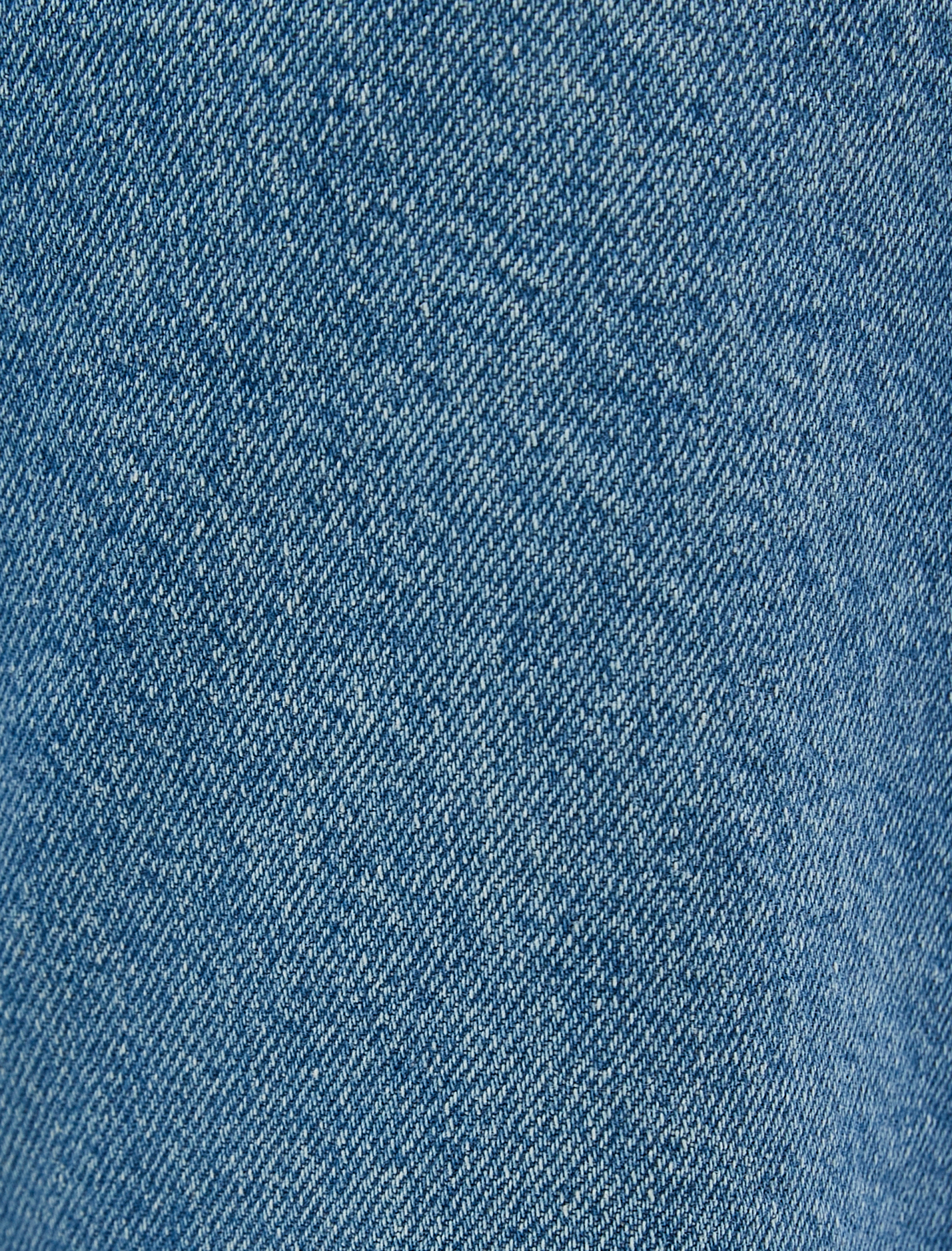   Yüksek Bel Straight Jean Kot Pantolon Yırtık Düz Paça- Eve Jeans