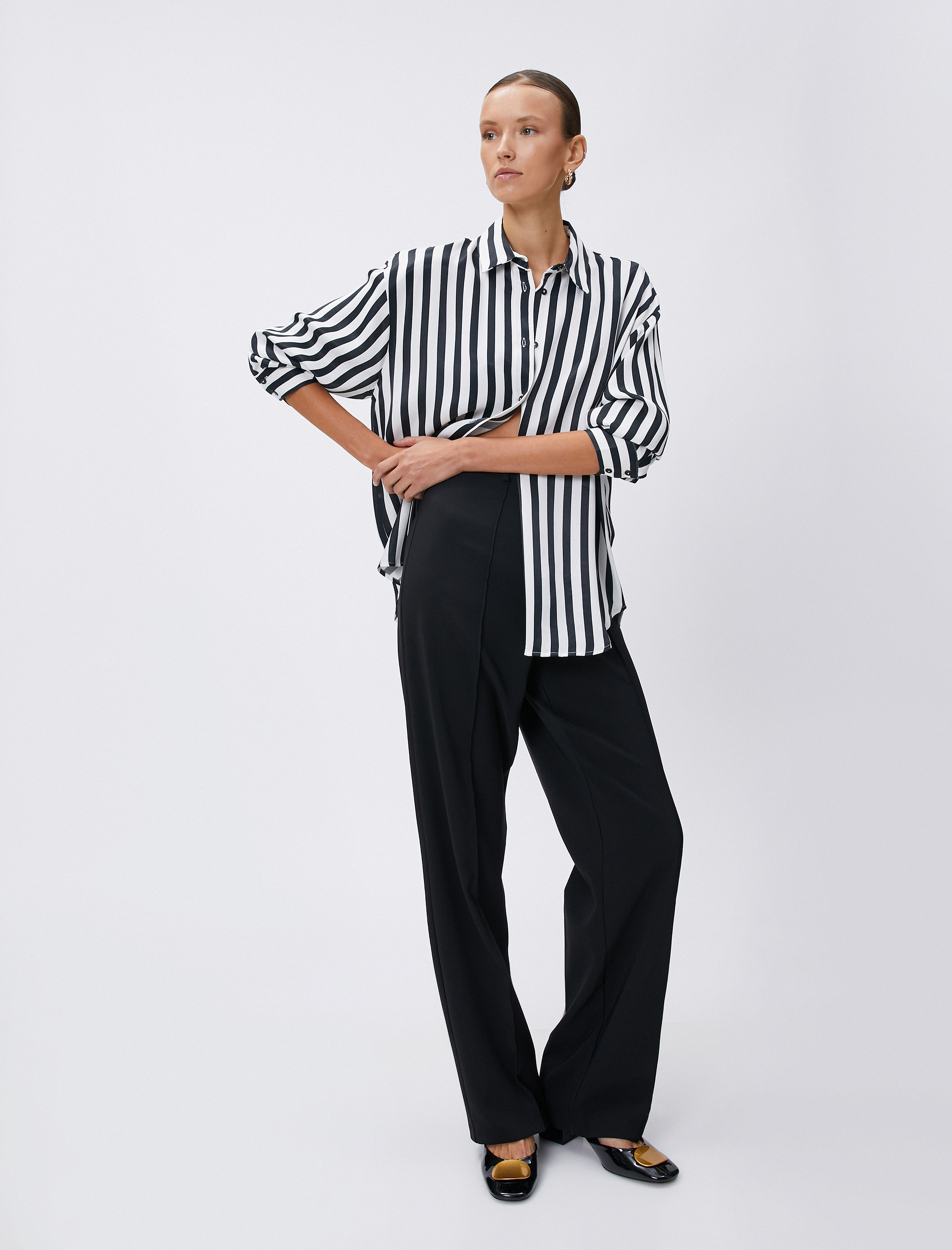   Uzun Kollu Gömlek Rahat Kesim