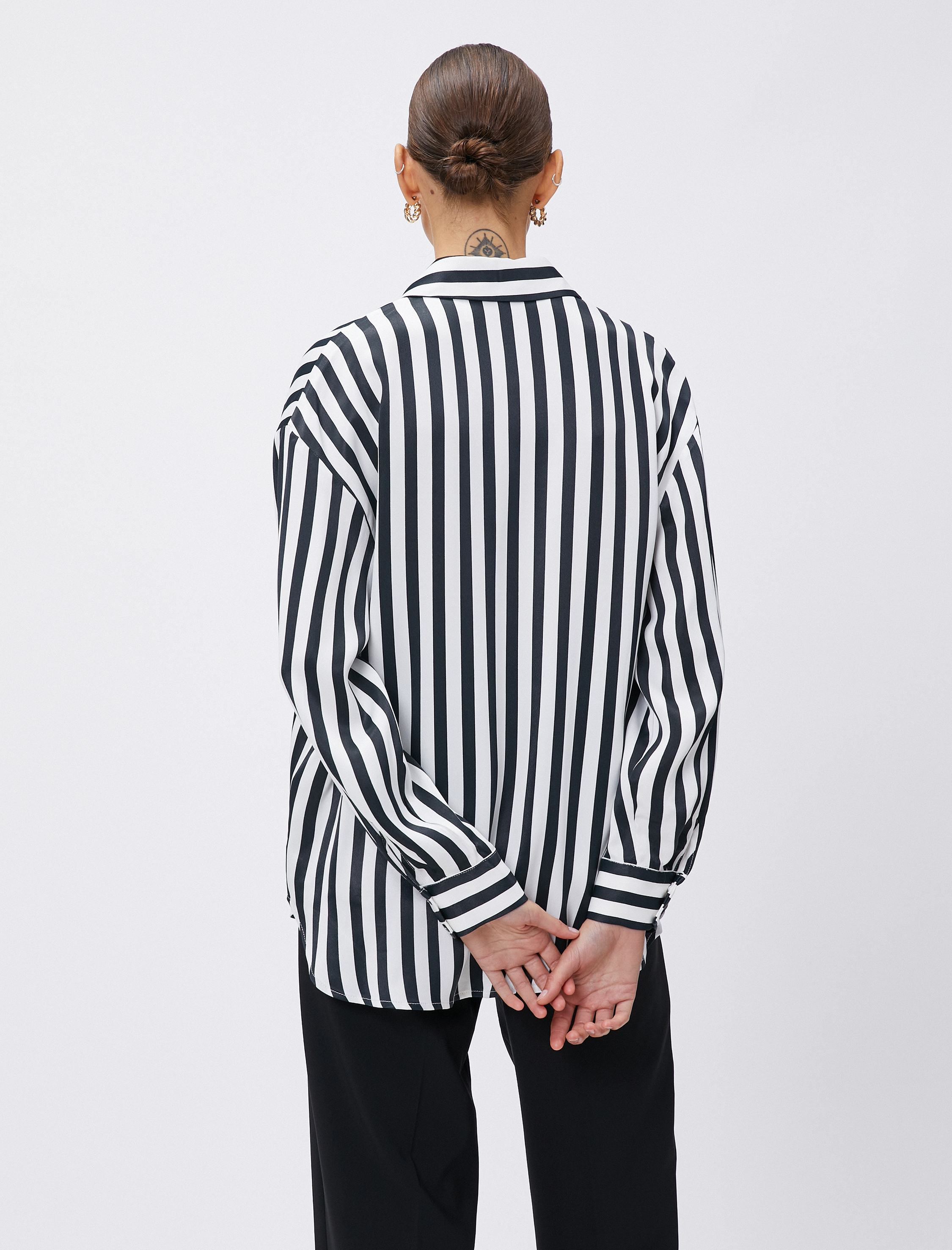   Uzun Kollu Gömlek Rahat Kesim