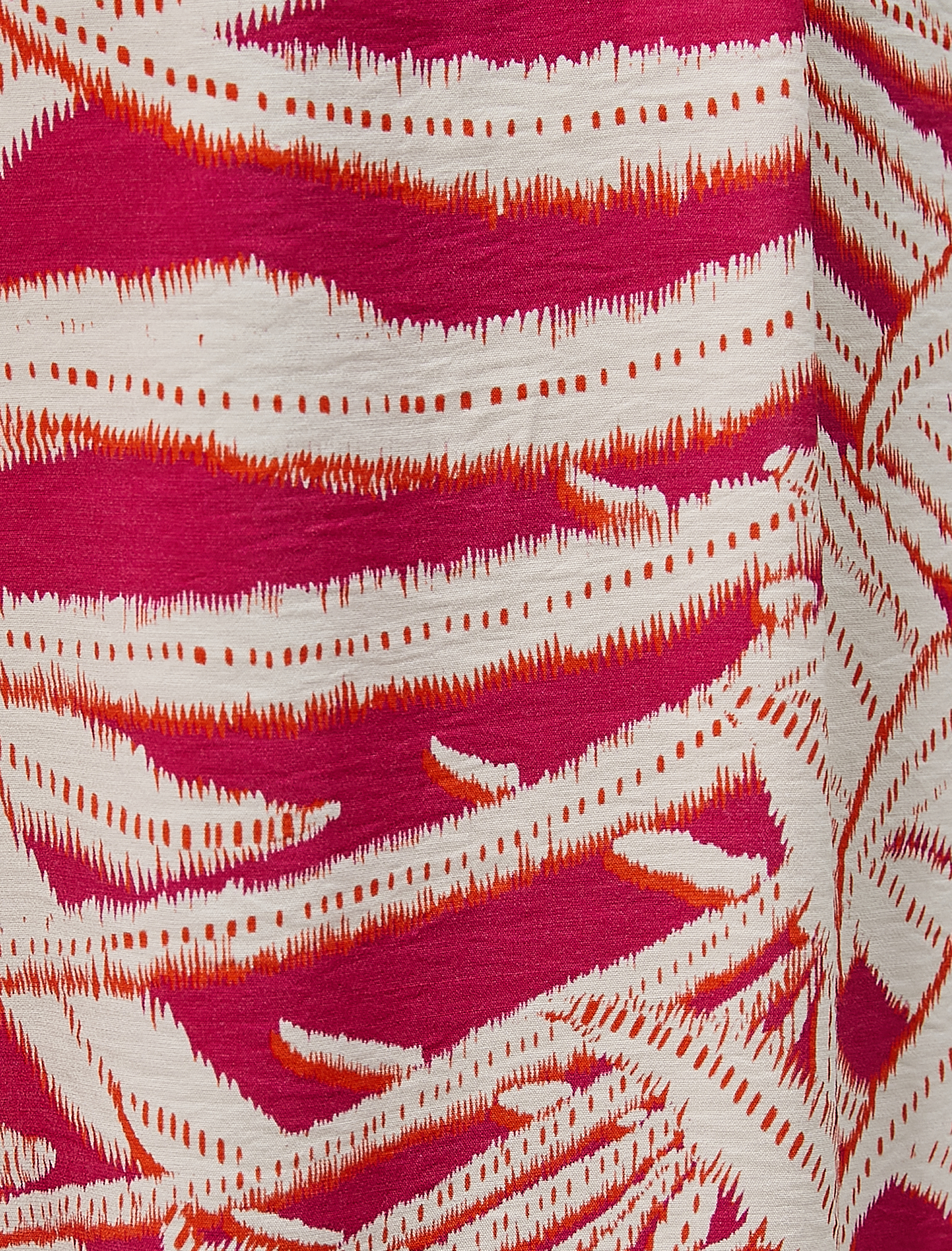   Tropikal Baskılı Palazzo Pantolon Cepli