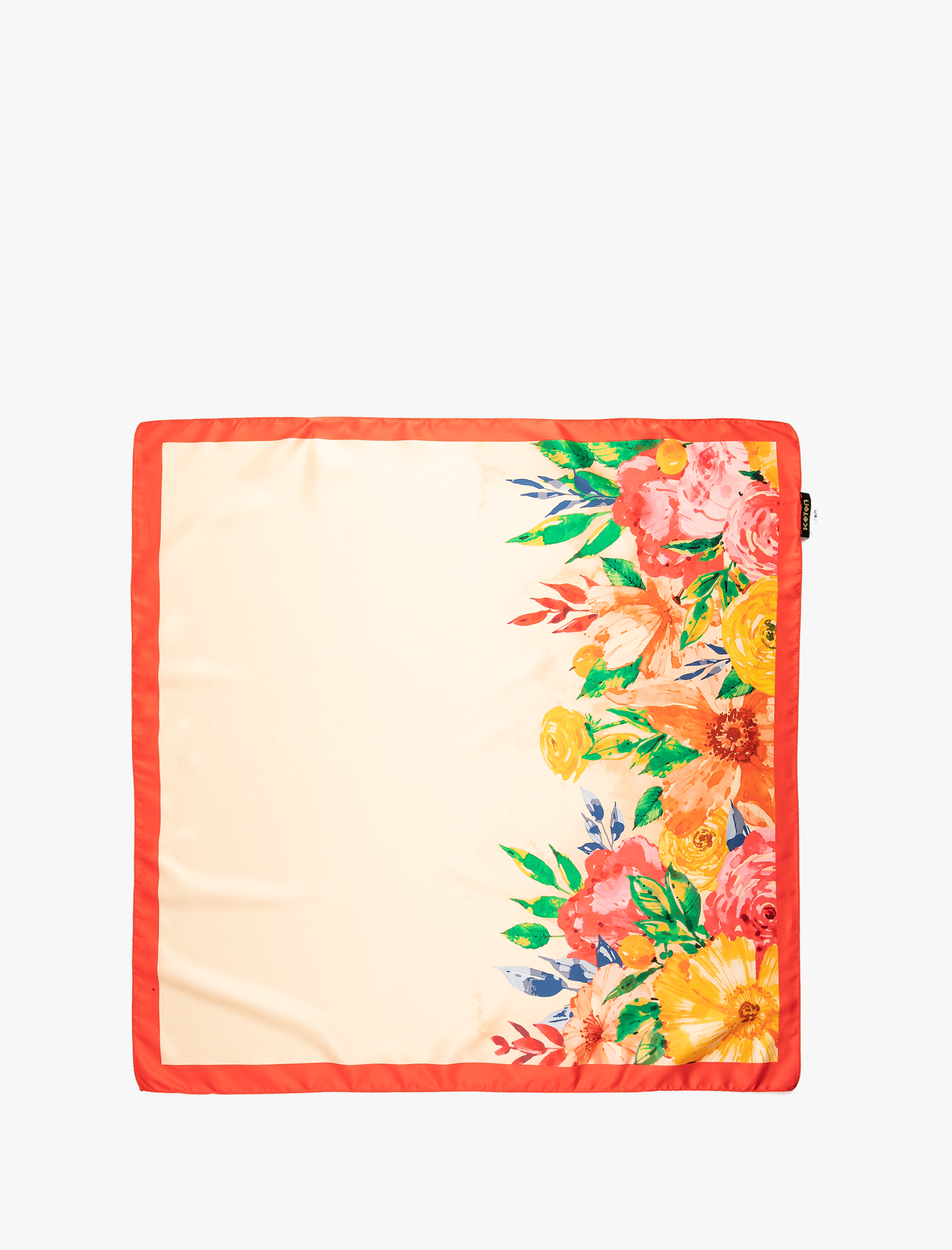  Kadın Fular Saten Çok Renkli