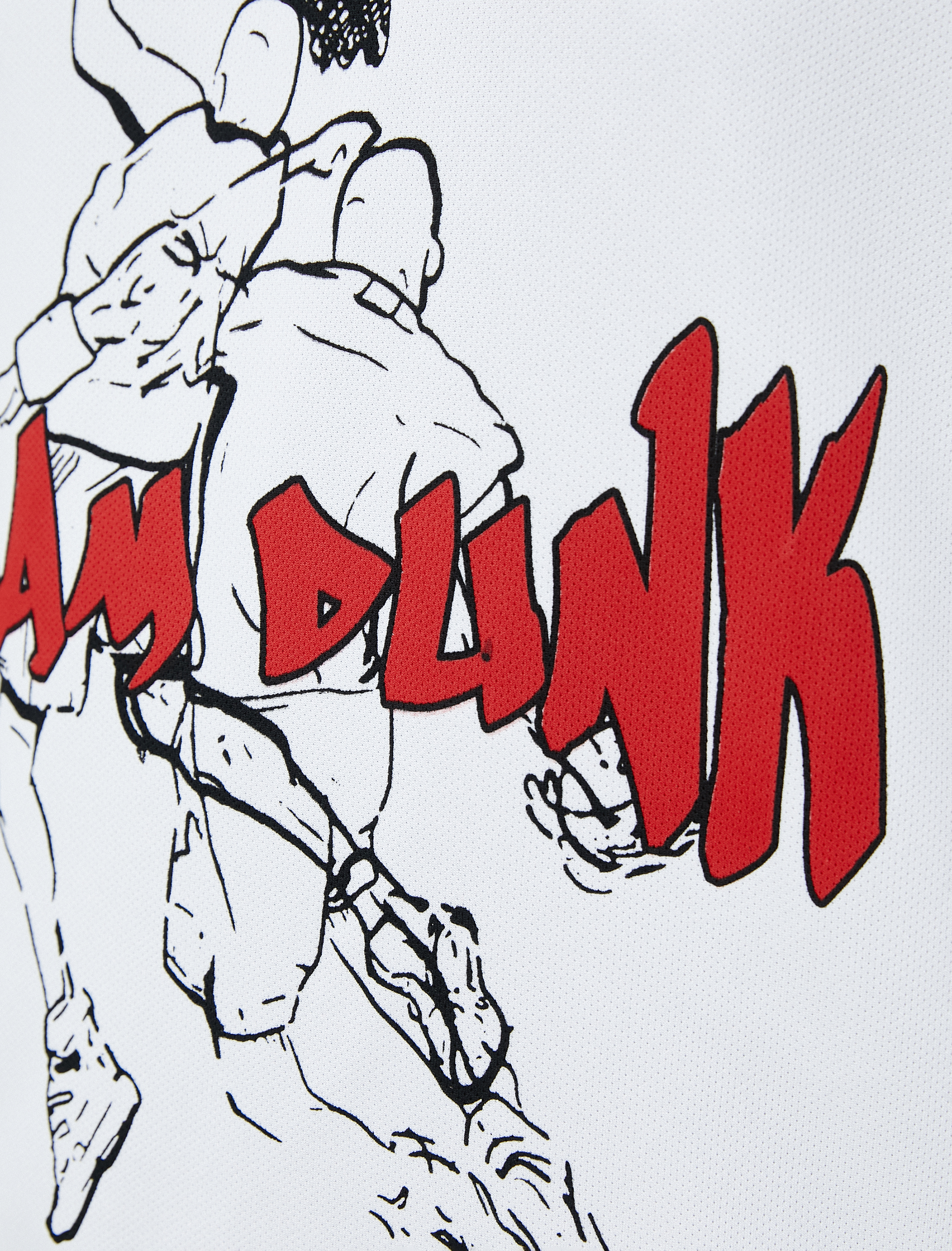   Spor Oversize Atlet Basketbol Baskılı Yuvarlak Yaka