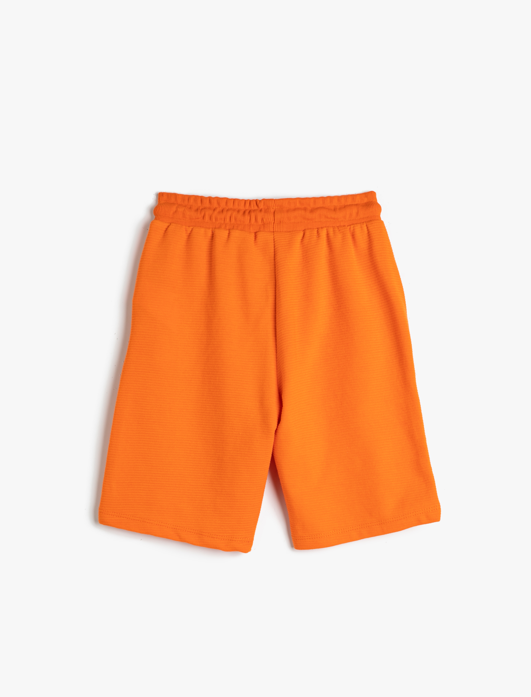  Erkek Çocuk Şort Beli Bağlamalı Cepli Baskı Detaylı