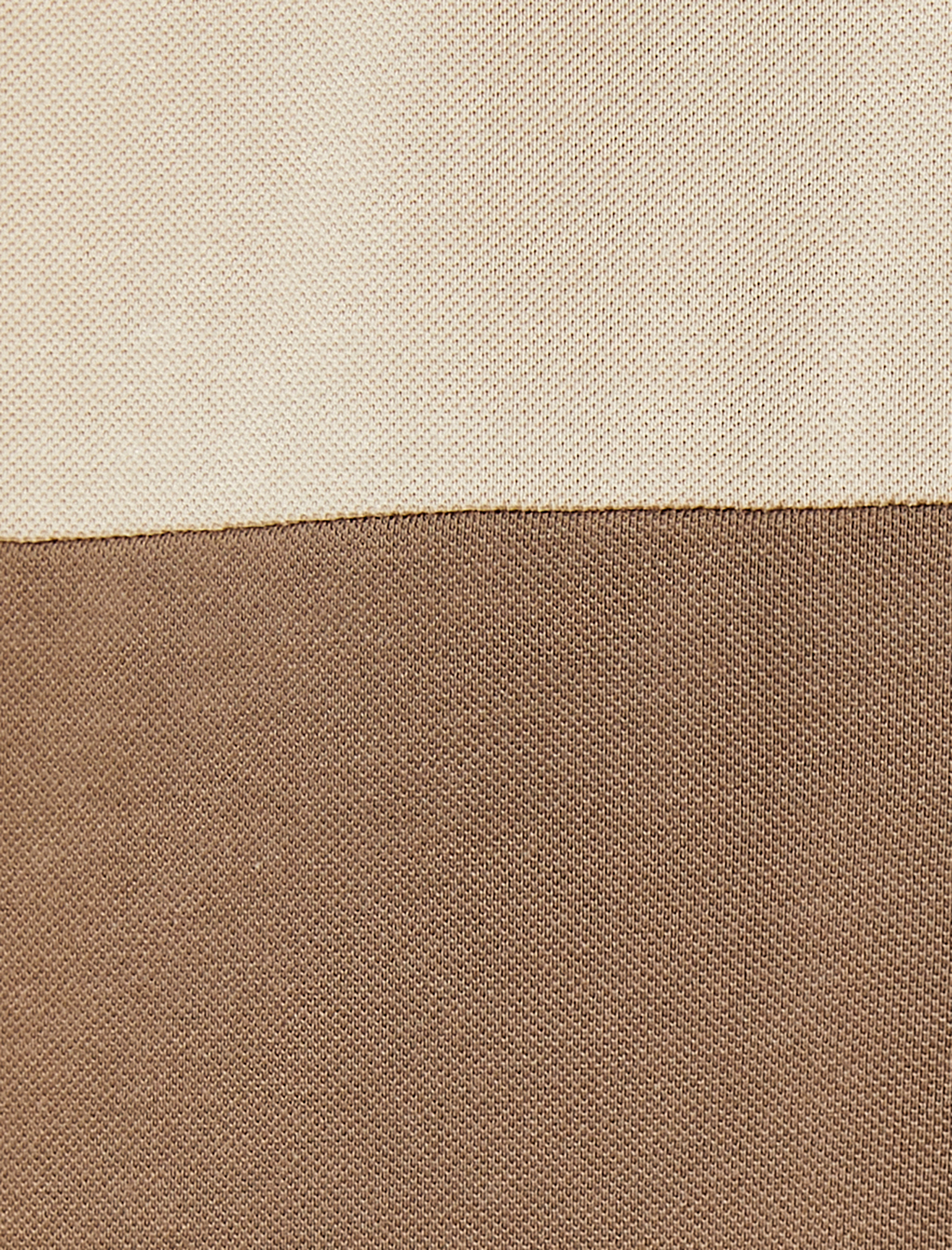   Polo Yaka Tişört Palmiye Baskılı Düğmeli Renk Bloklu Kısa Kollu