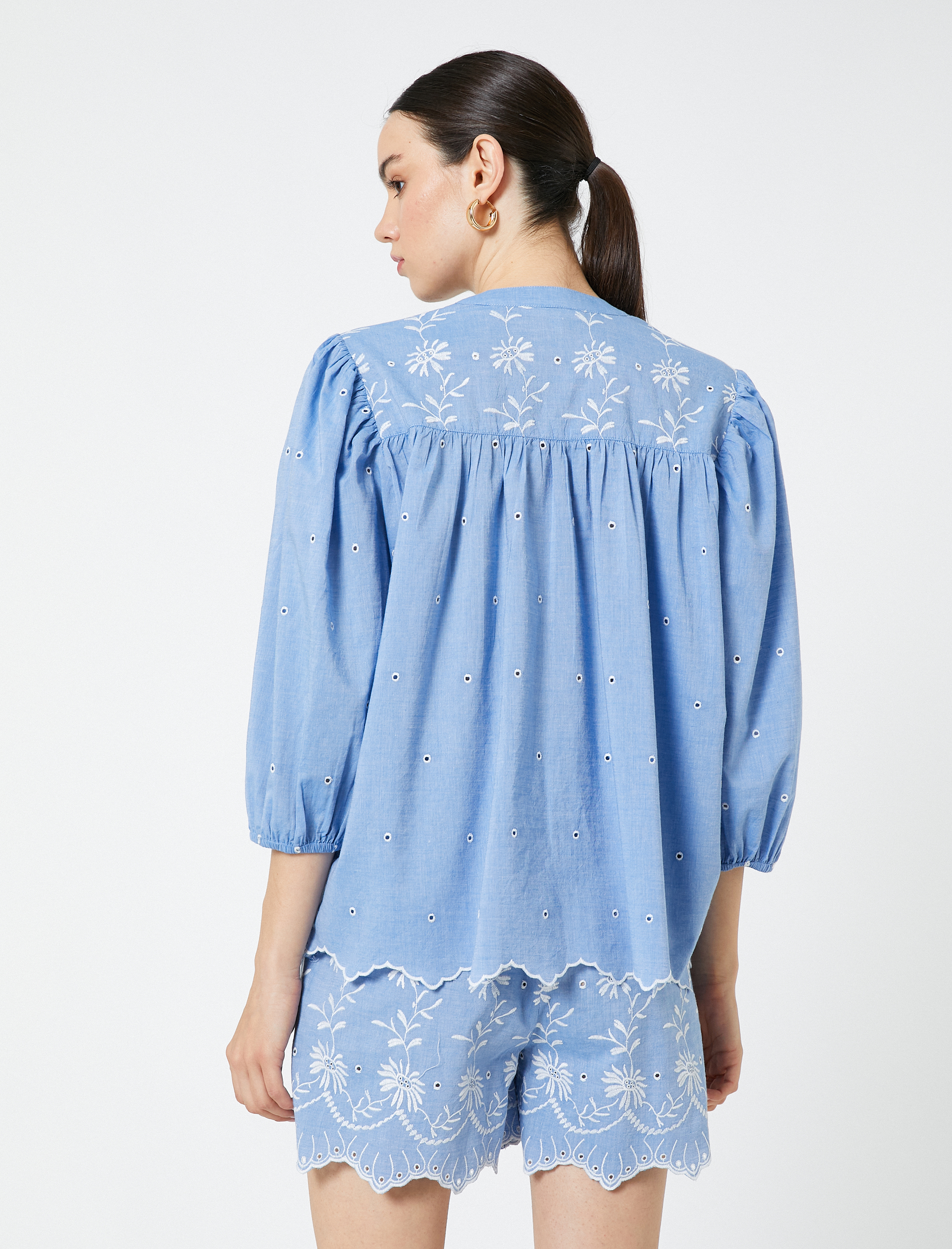   Fisto Gömlek Balon Kol Hakim Yaka