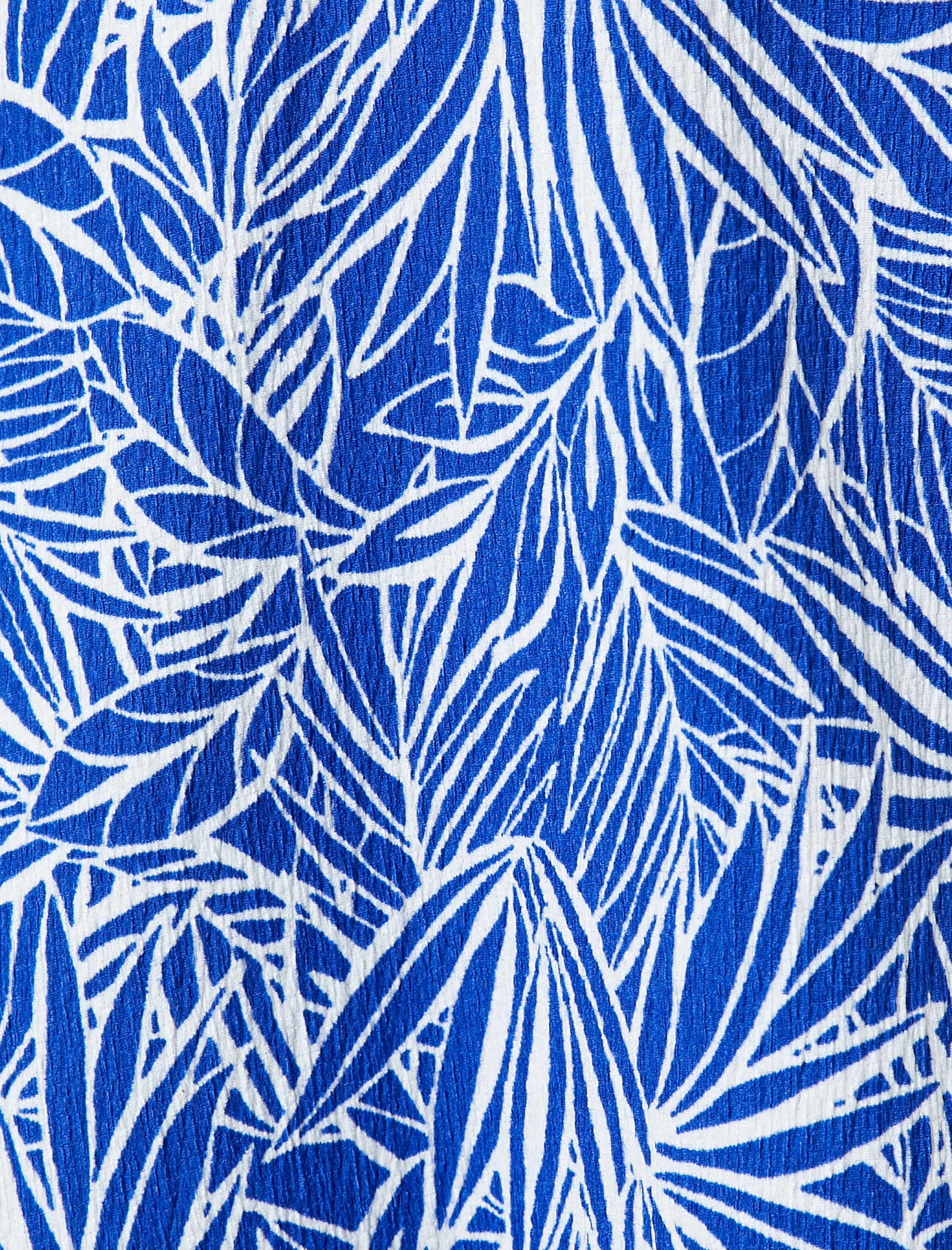   Tropikal Desenli Mini Elbise Kalp Yaka