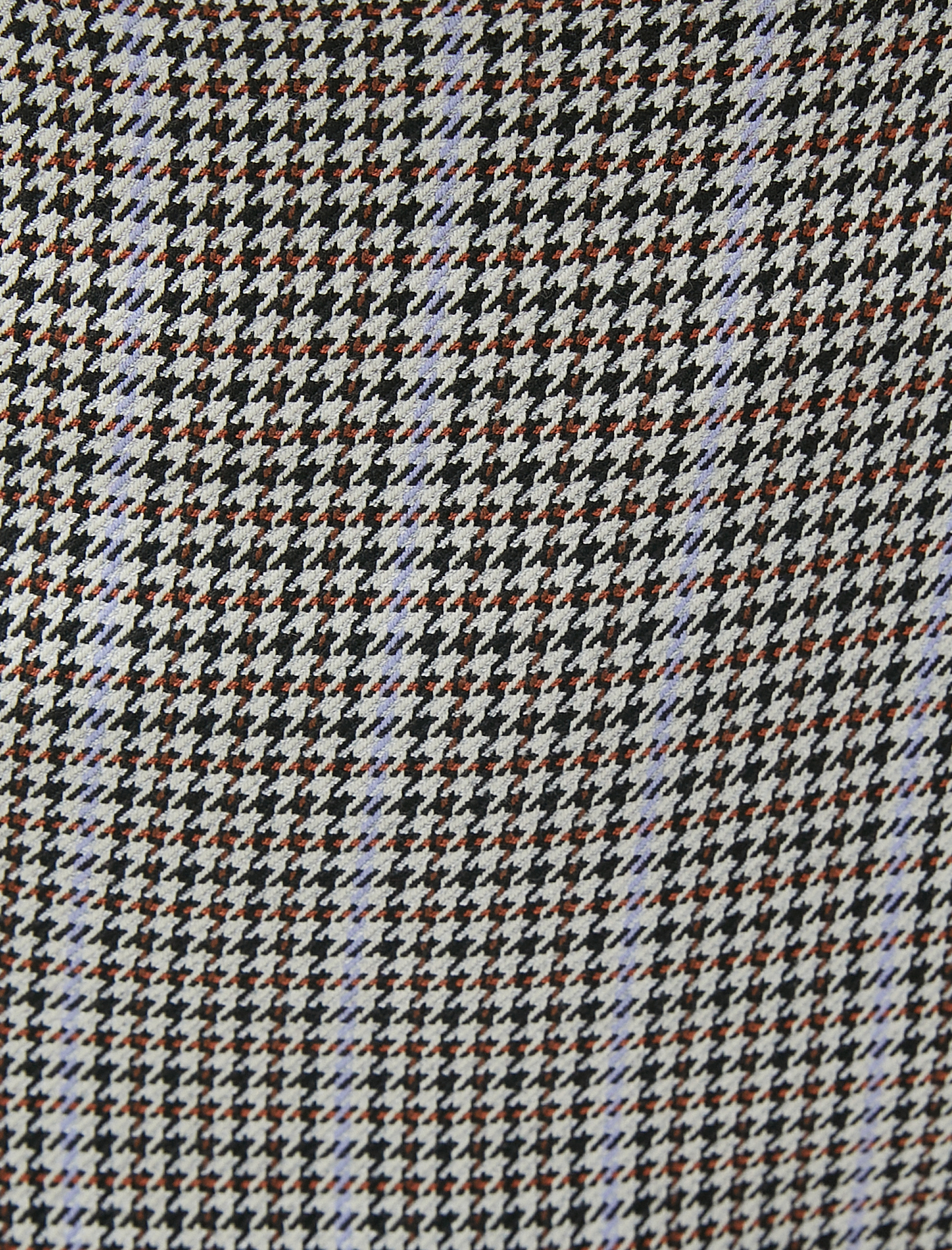   Kazayağı Desenli Mini Etek Fermuarlı