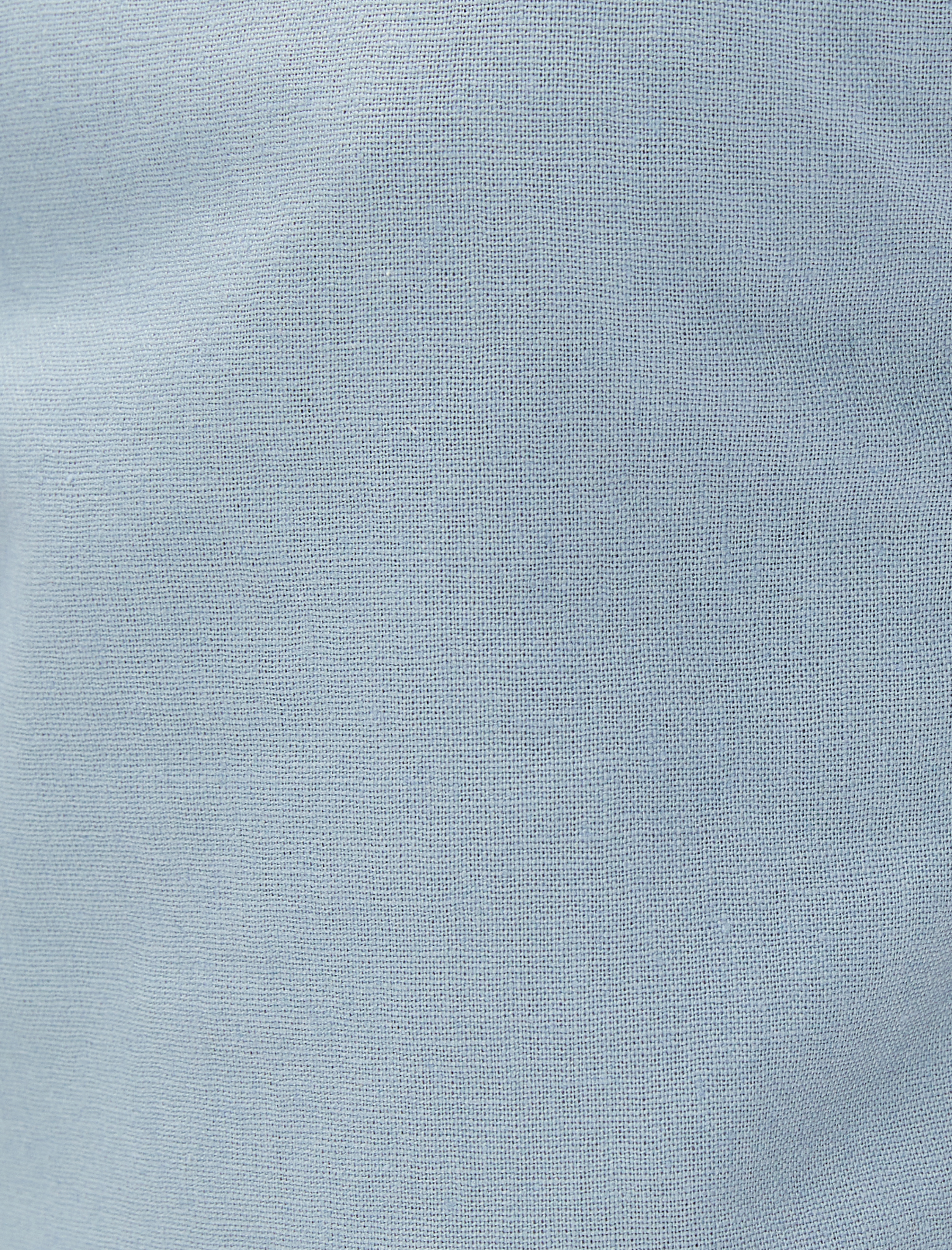   Keten Karışımlı Şort Bermuda Beli Bağcıklı Düğmeli Cep Detaylı