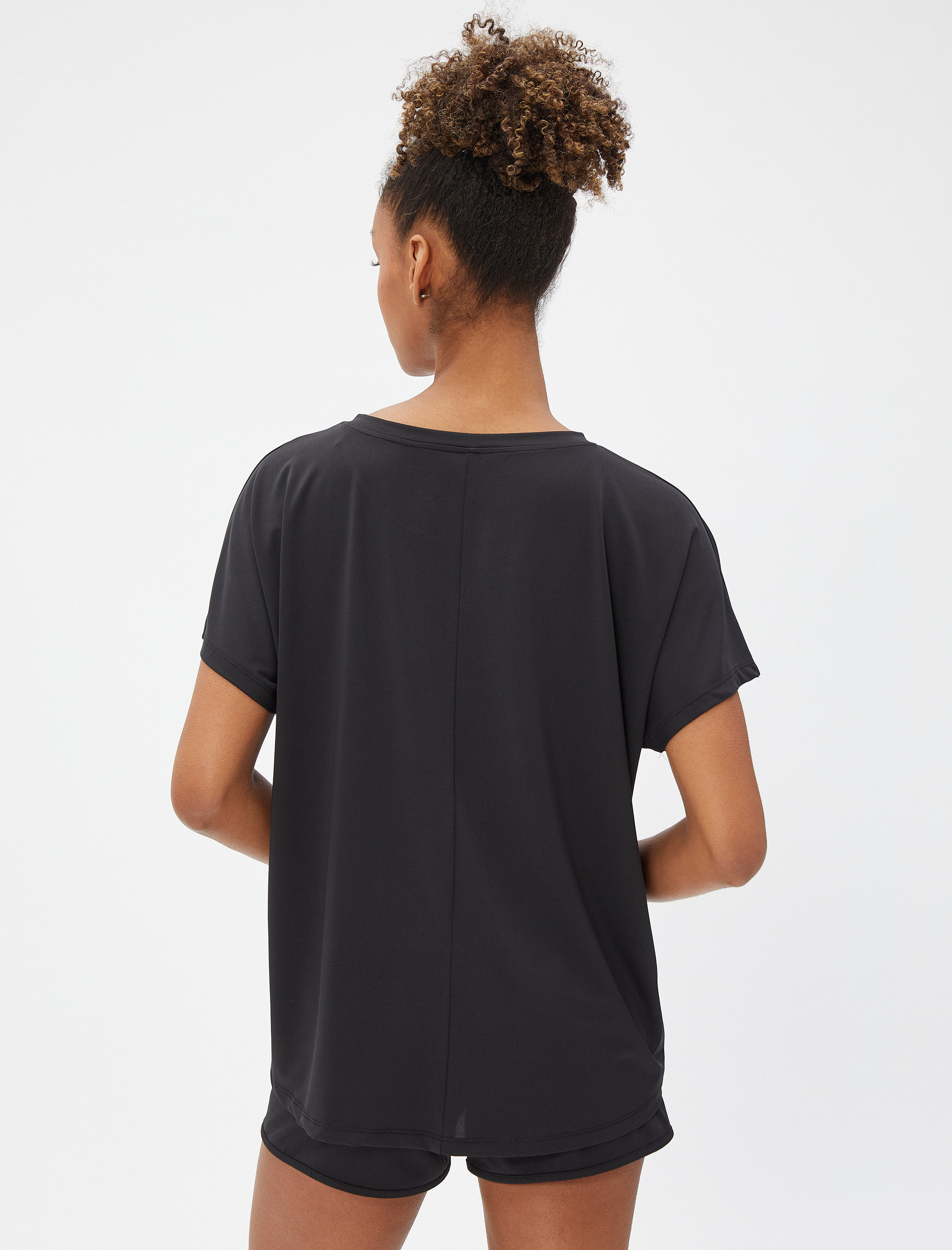   Slogan Baskılı Spor Tişört Relax Fit