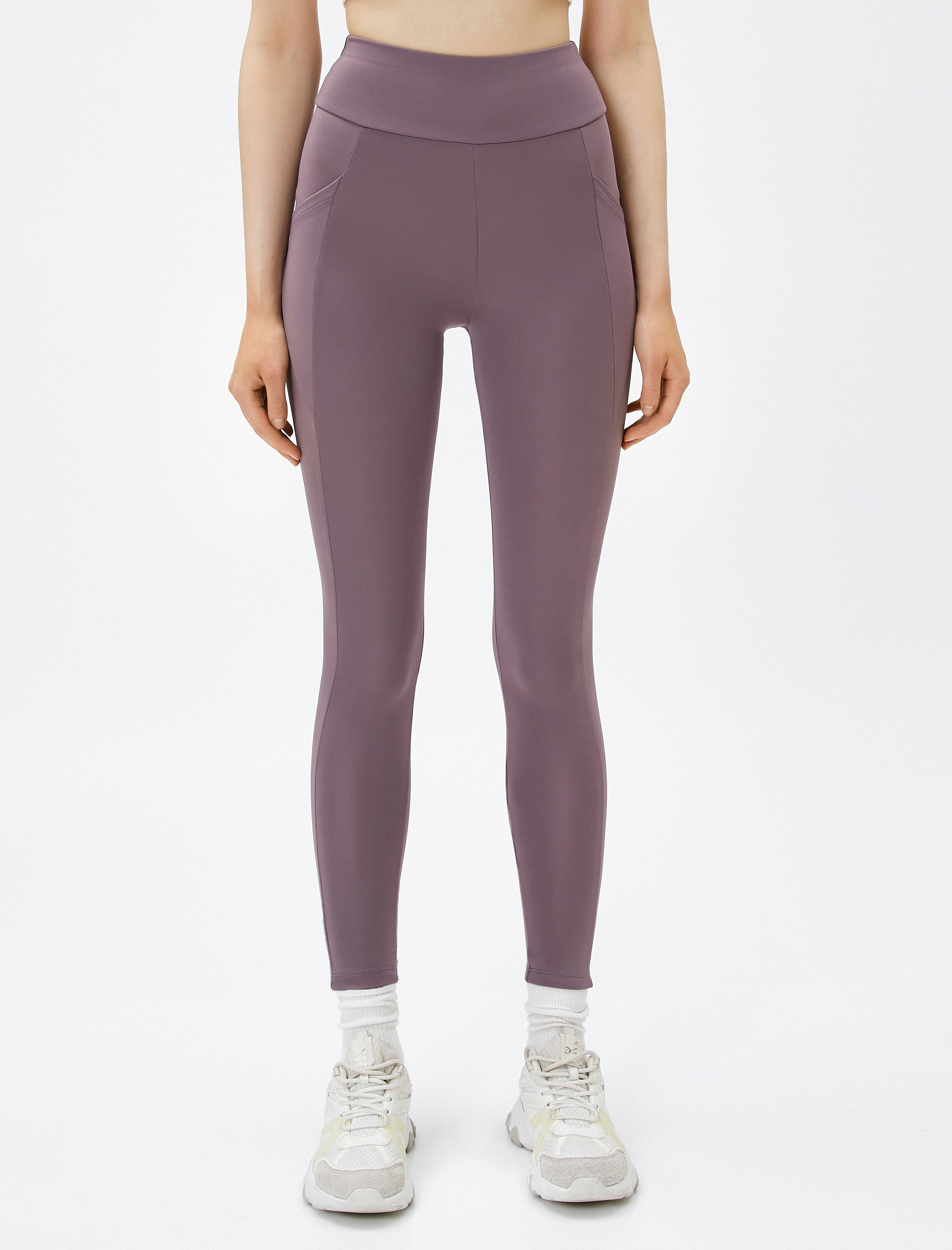   Cep Detaylı Spor Tayt Ekstra Sıcak İç Yüzey Şardonlu Yüksek Bel