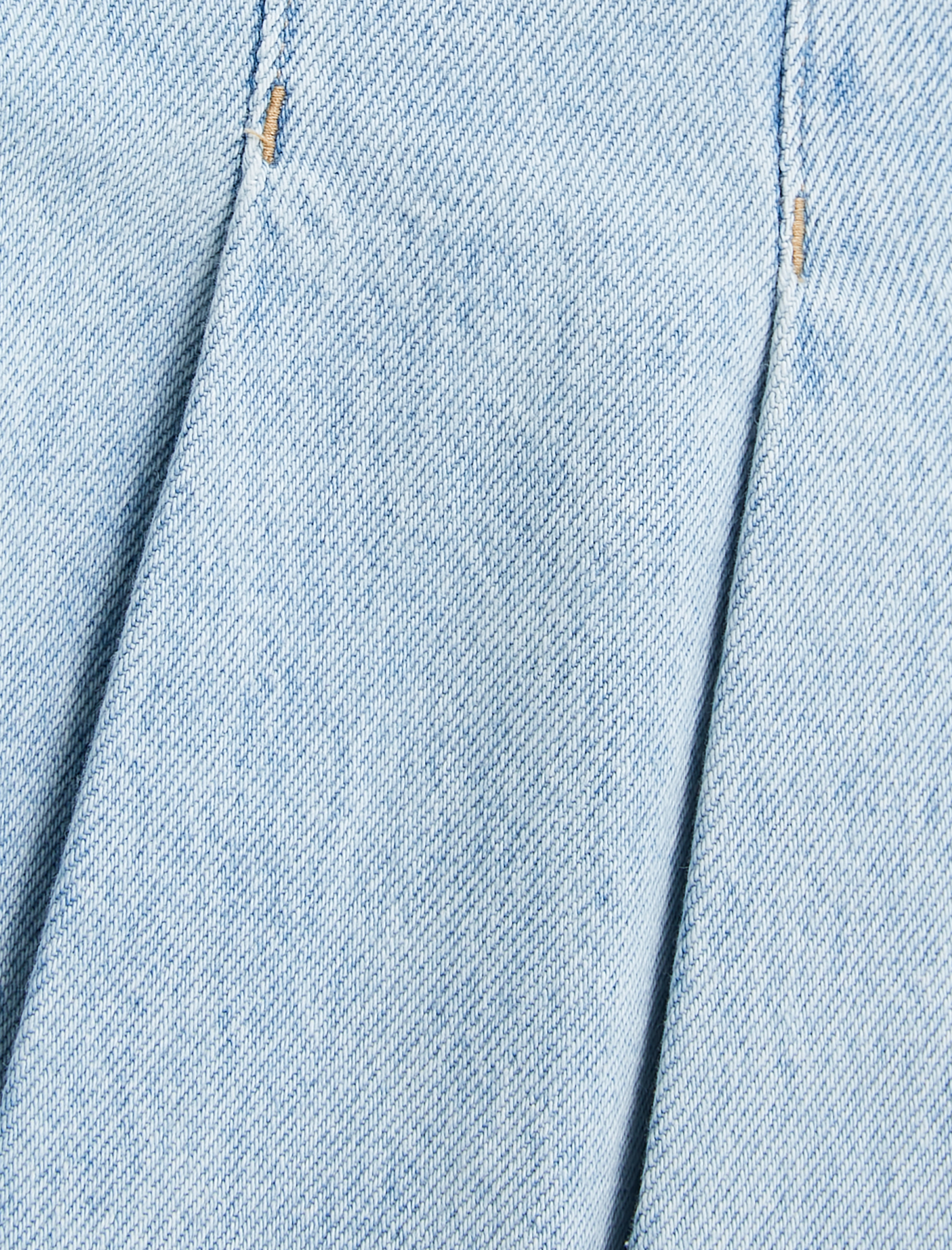   Pileli Kot Etek Mini Kemer Detaylı