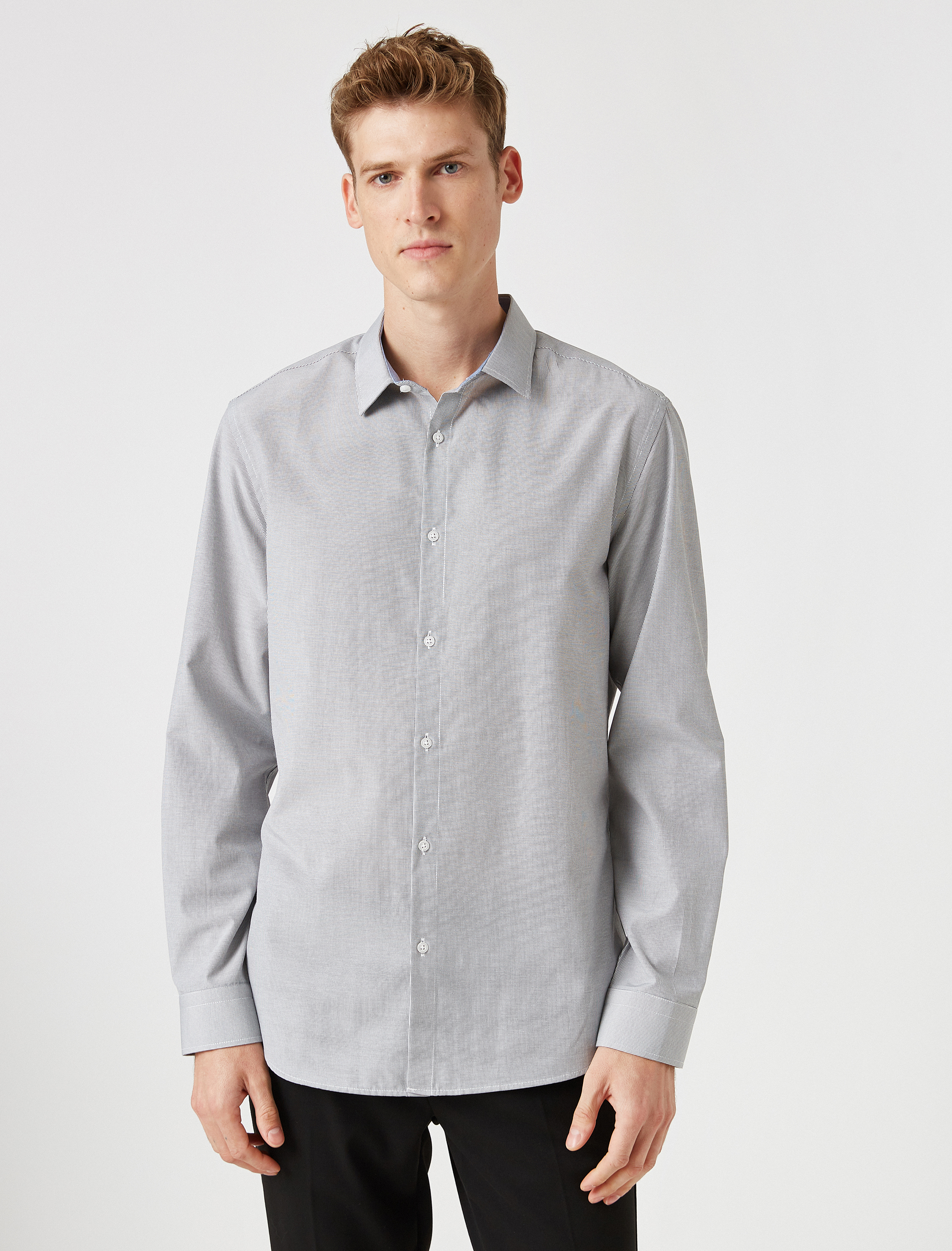   Klasik Yaka Uzun Kollu Gömlek Non Iron