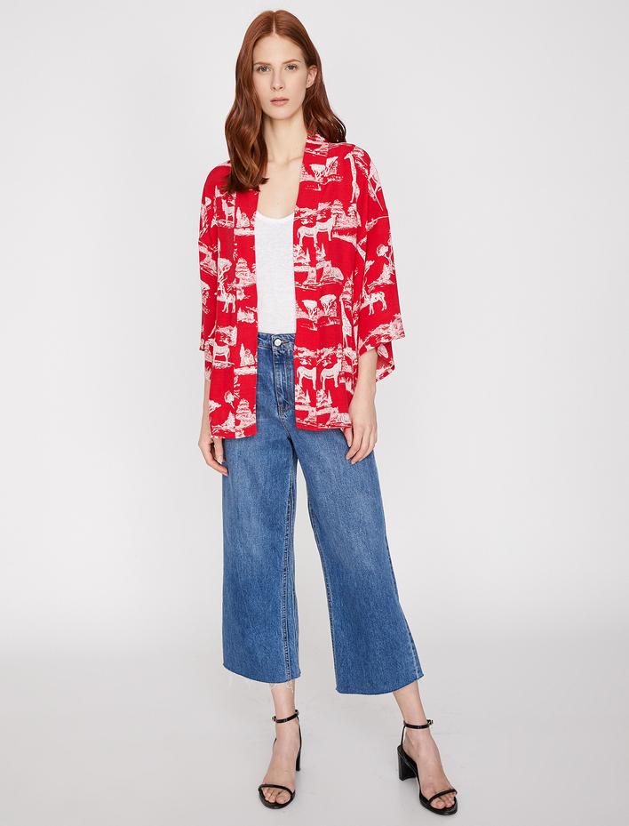  Desenli Kimono