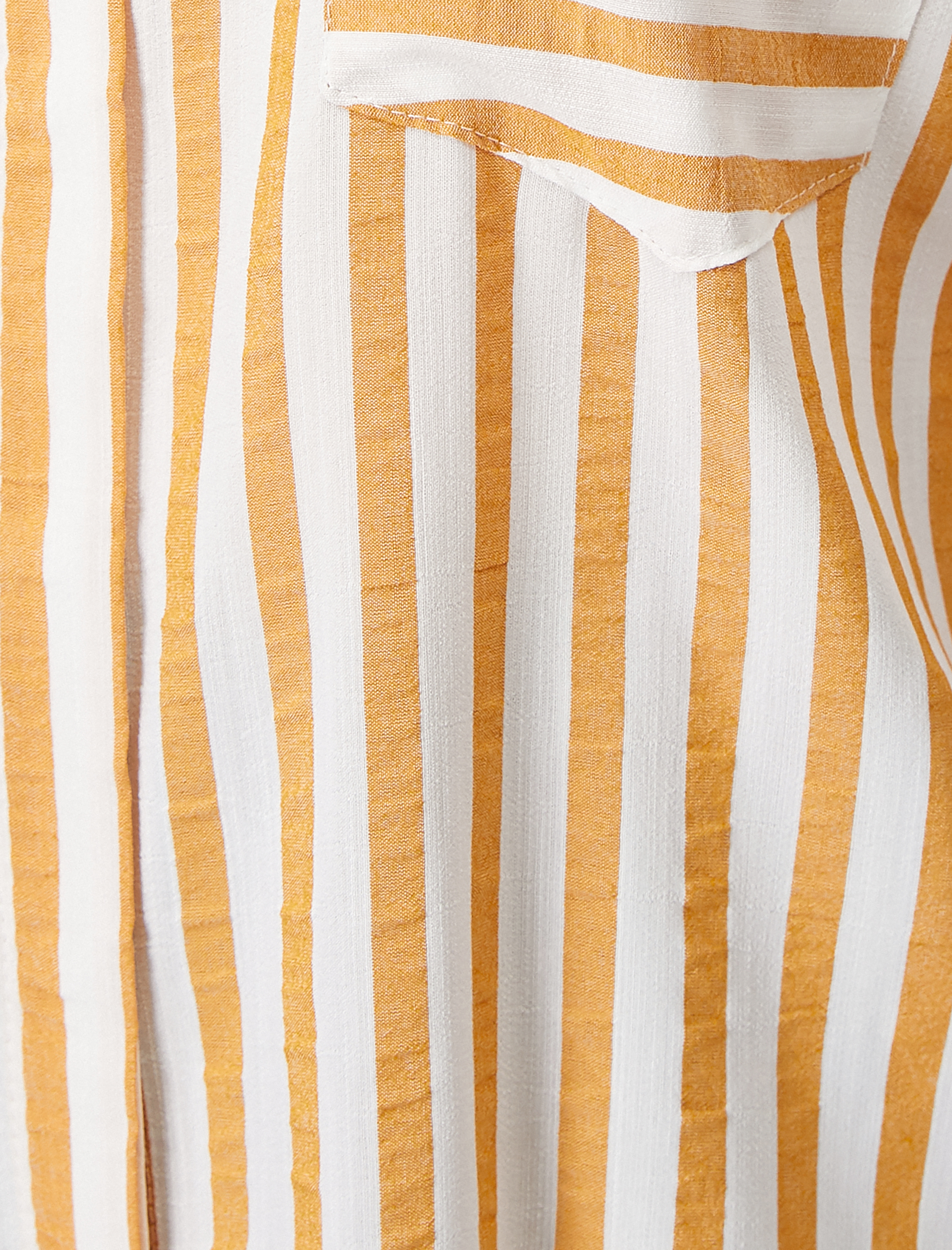   Cep Detaylı Çizgili Gömlek