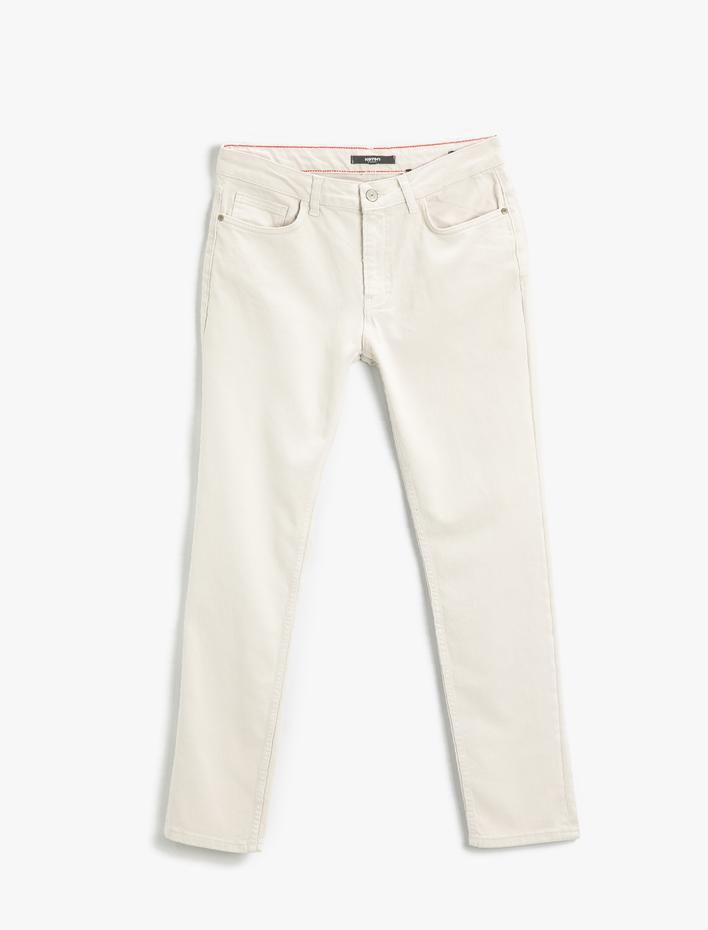  Dar Kesim Basic Pantolon 5 Cepli