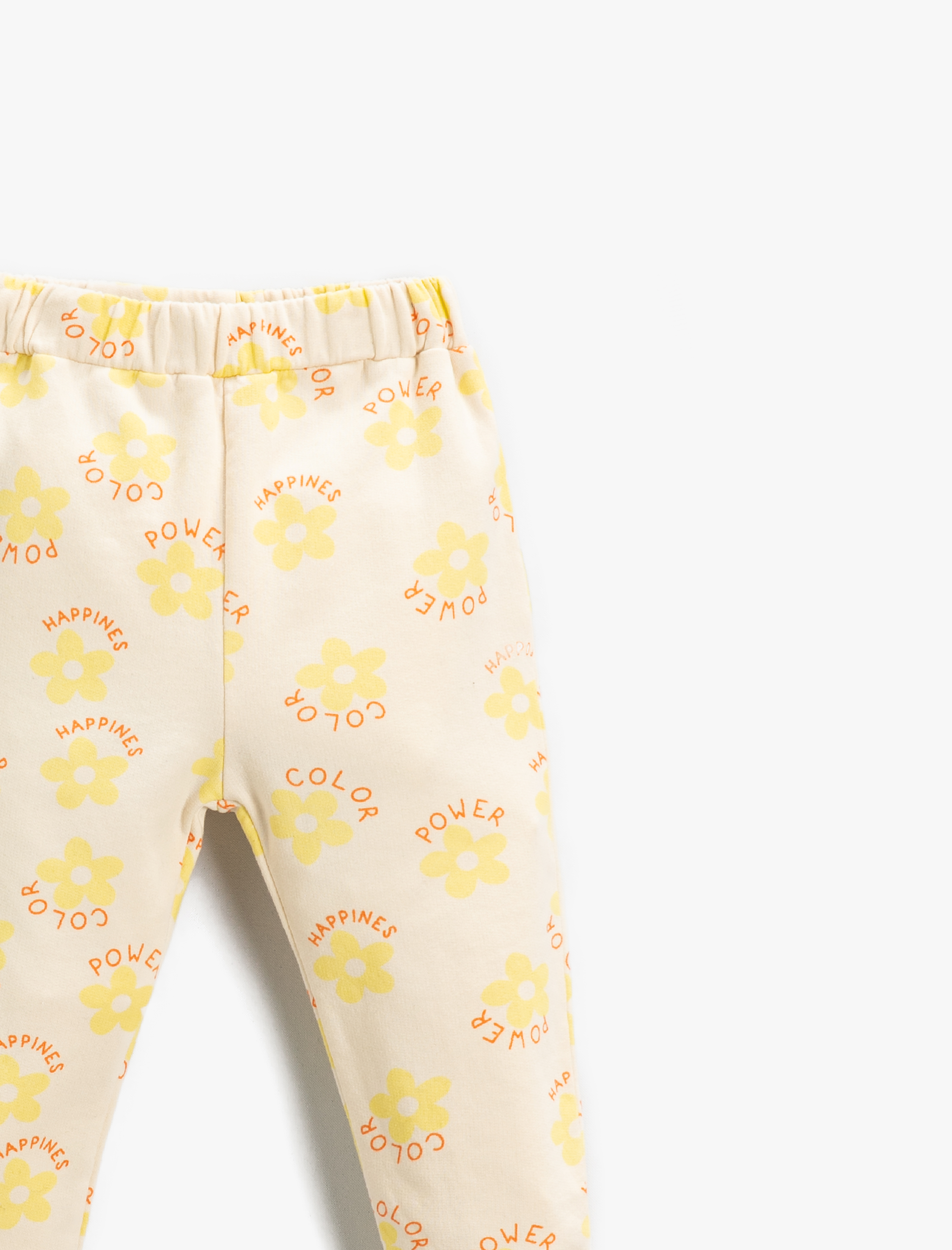  Kız Bebek Baskılı Jogger Eşofman Altı Pamuklu