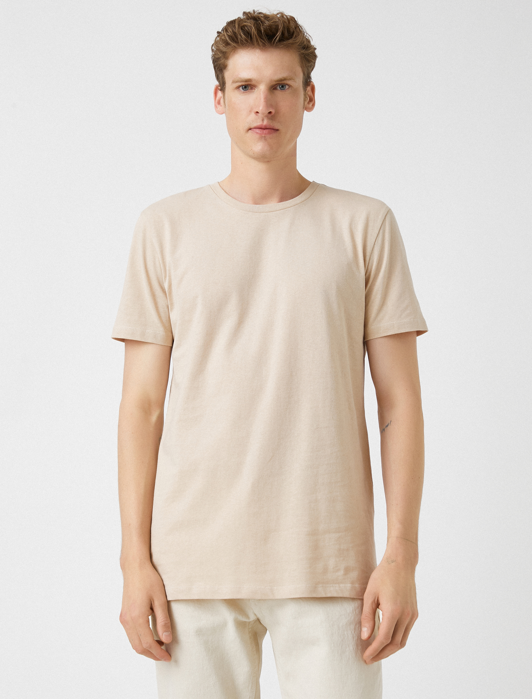   Basic Tişört Bisiklet Yaka