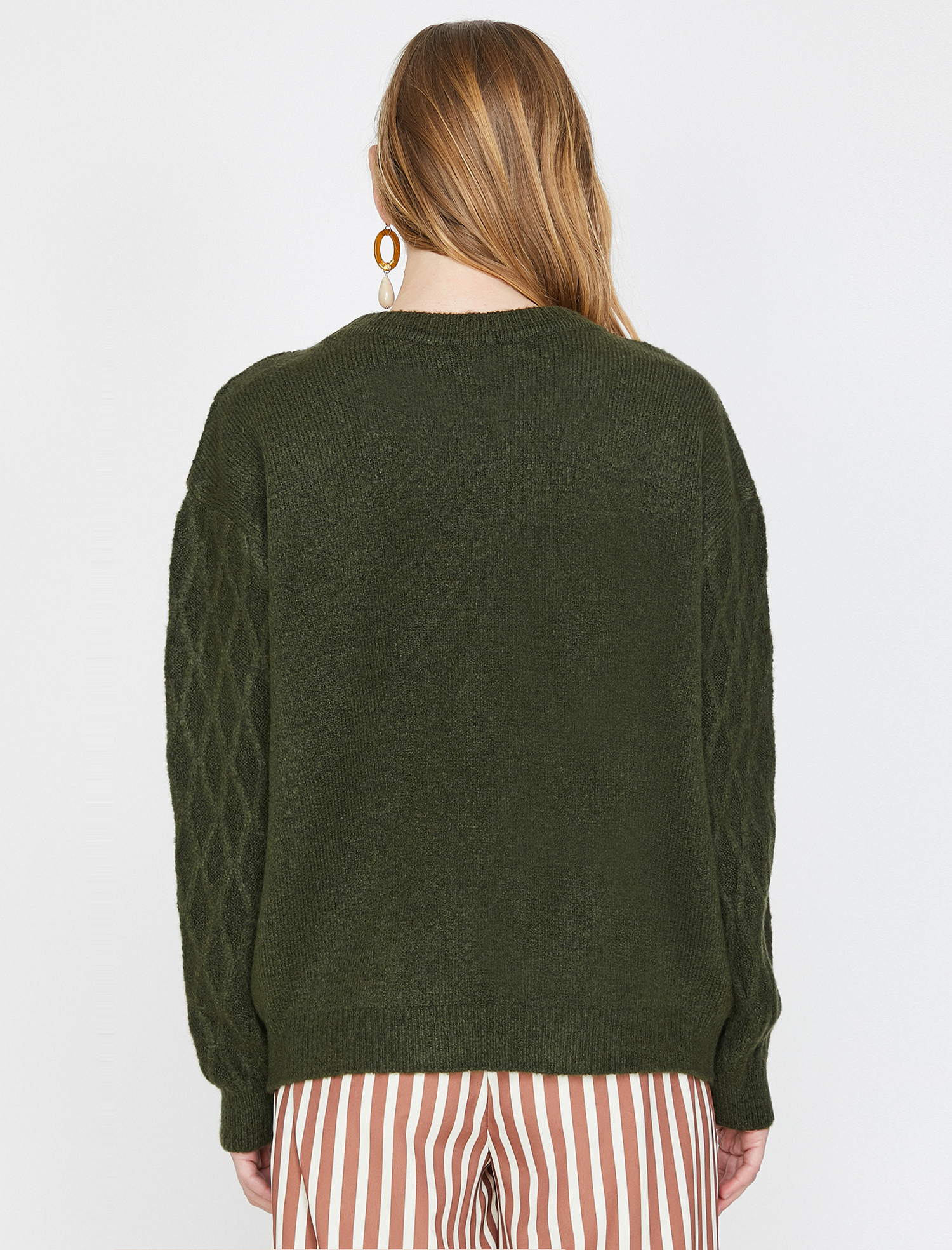   Örgülü Triko Kazak