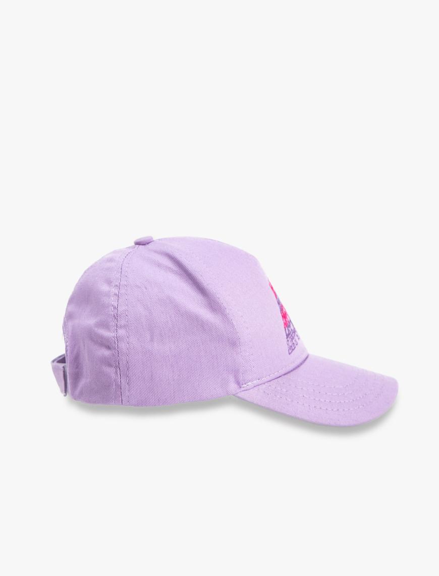  Kız Çocuk İşlemeli Kep Şapka