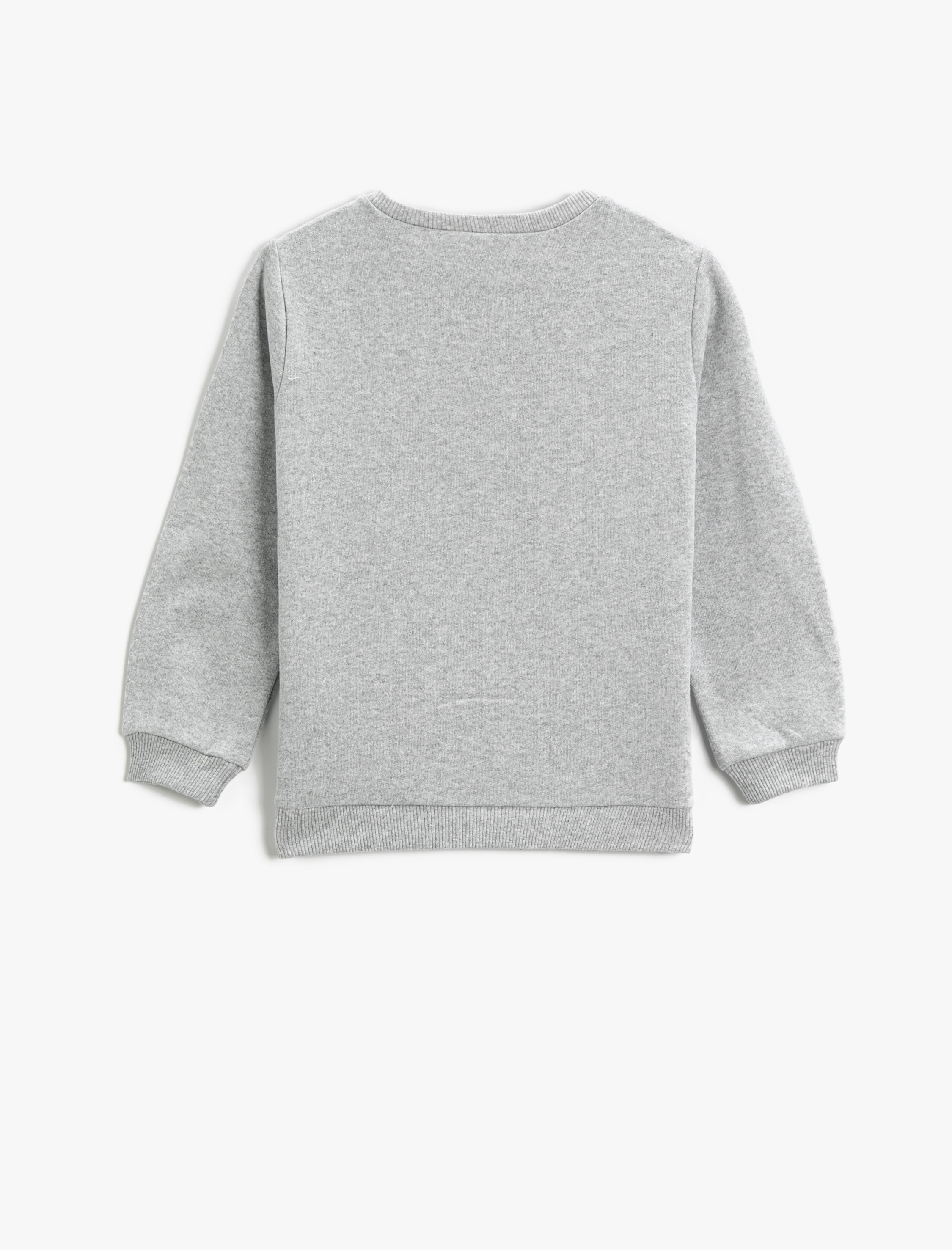  Erkek Çocuk Sweatshirt Uzun Kollu Baskılı Bisiklet Yaka