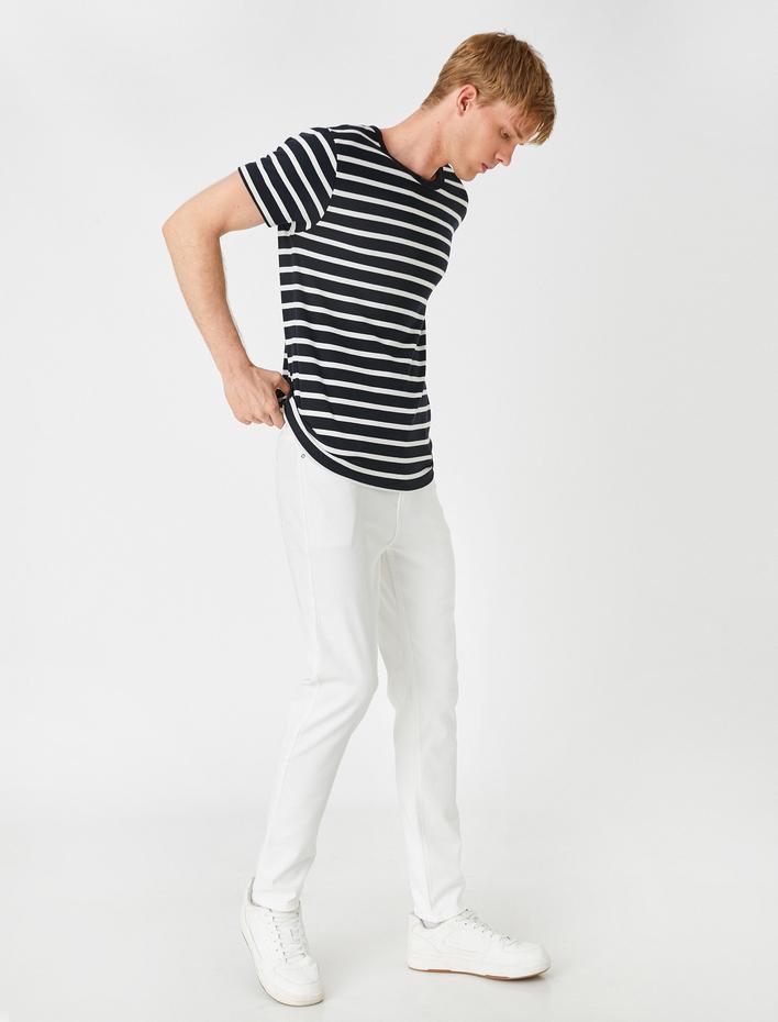  Slim Fit Gabardin Pantolon