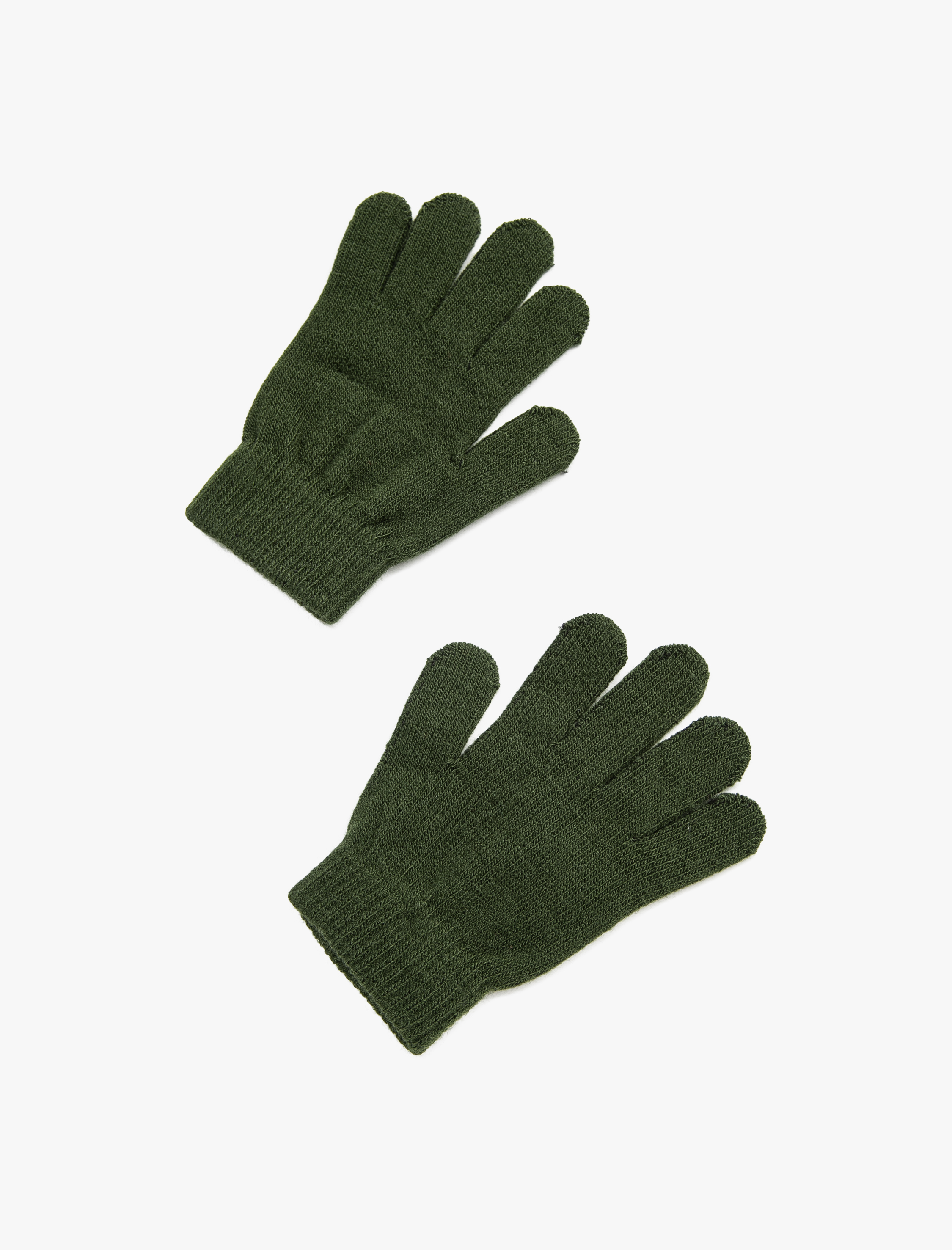  Erkek Çocuk Basic Örgü Eldiven